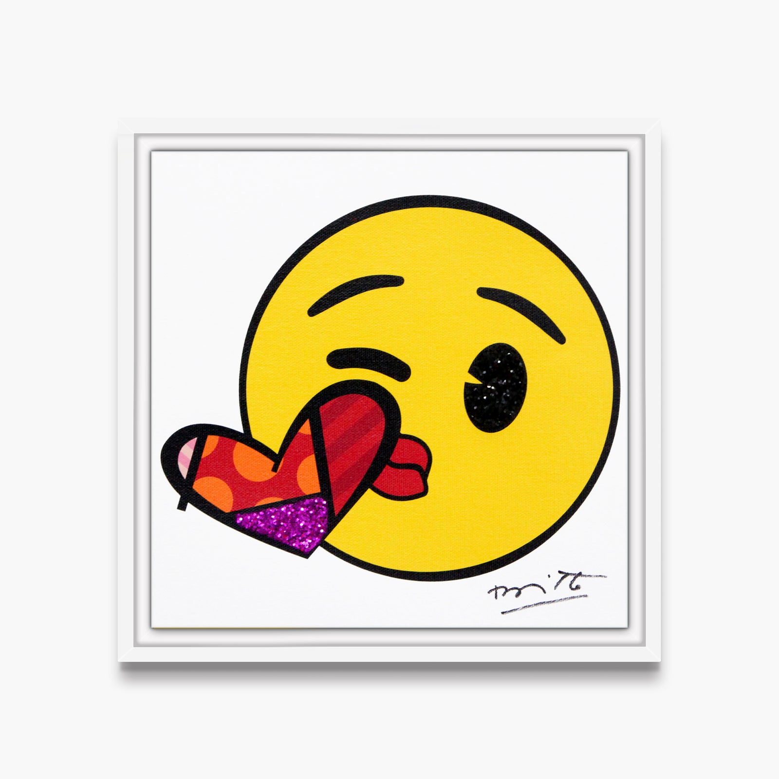 kisses for you emoji by artistic colorful design collectible