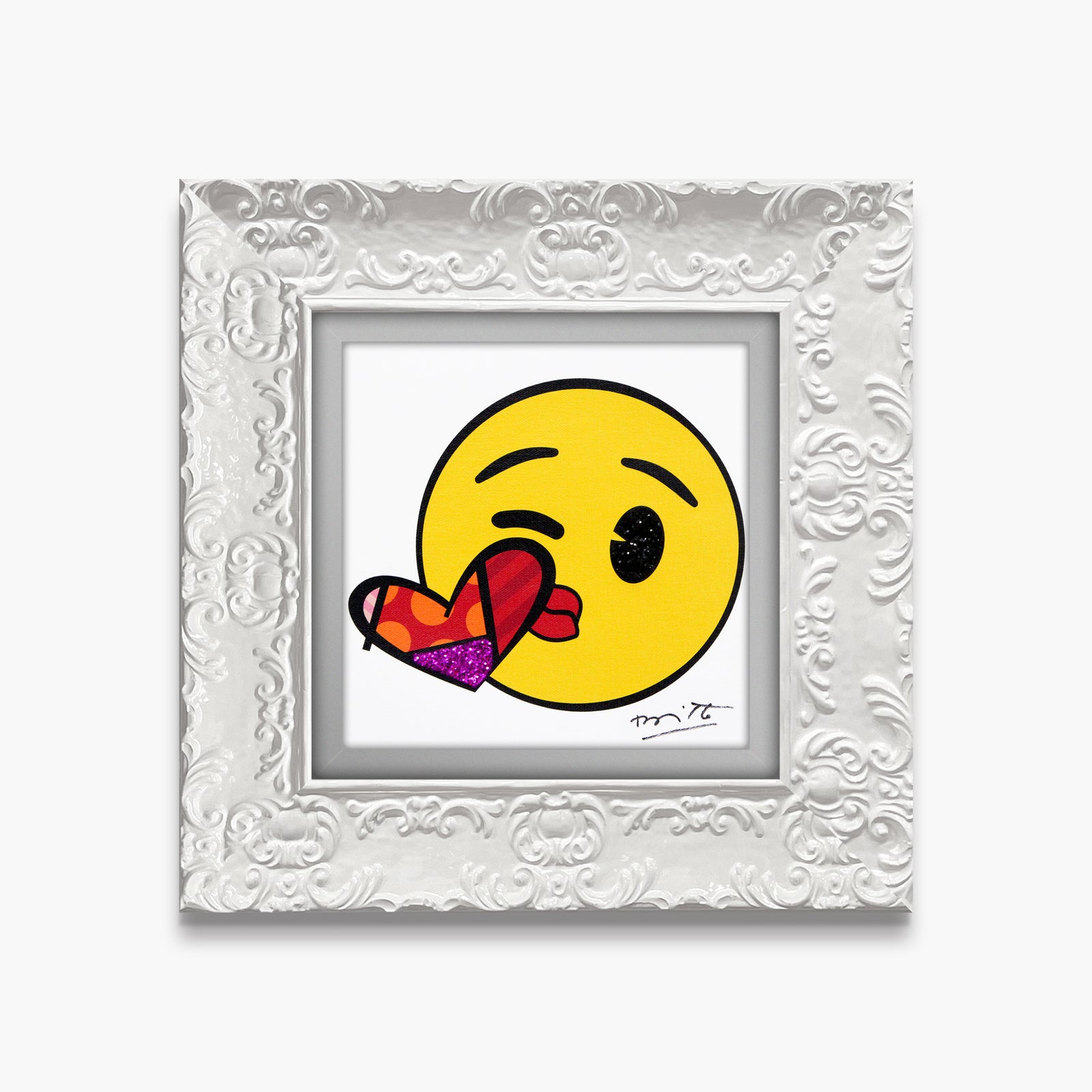 kisses for you emoji by artistic colorful design collectible