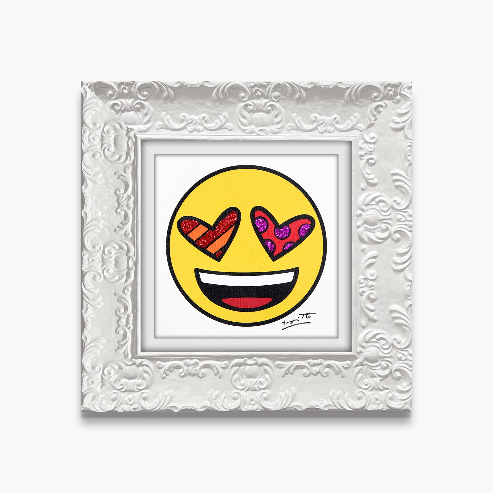 modern pop art love you emoji by britto vibrant home decor