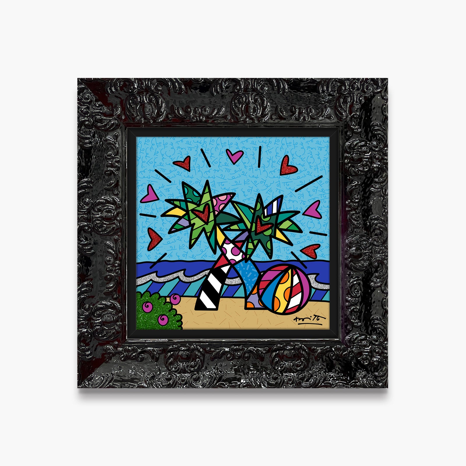 miami beach limited edition print colorful decorative collectible gift idea