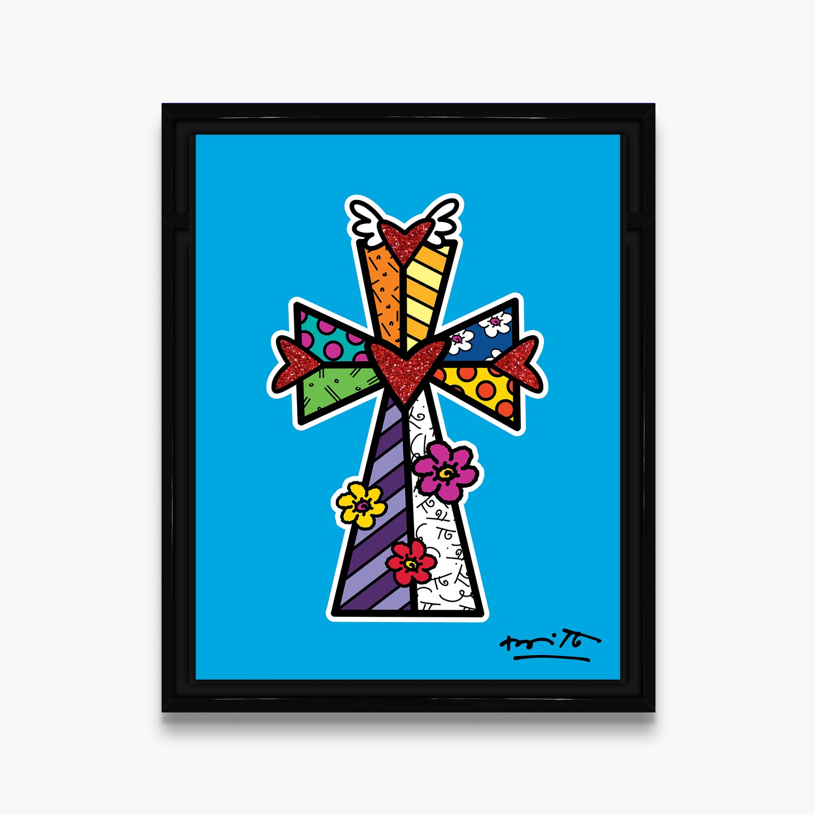 modern pop art blessings limited edition print vibrant home decor