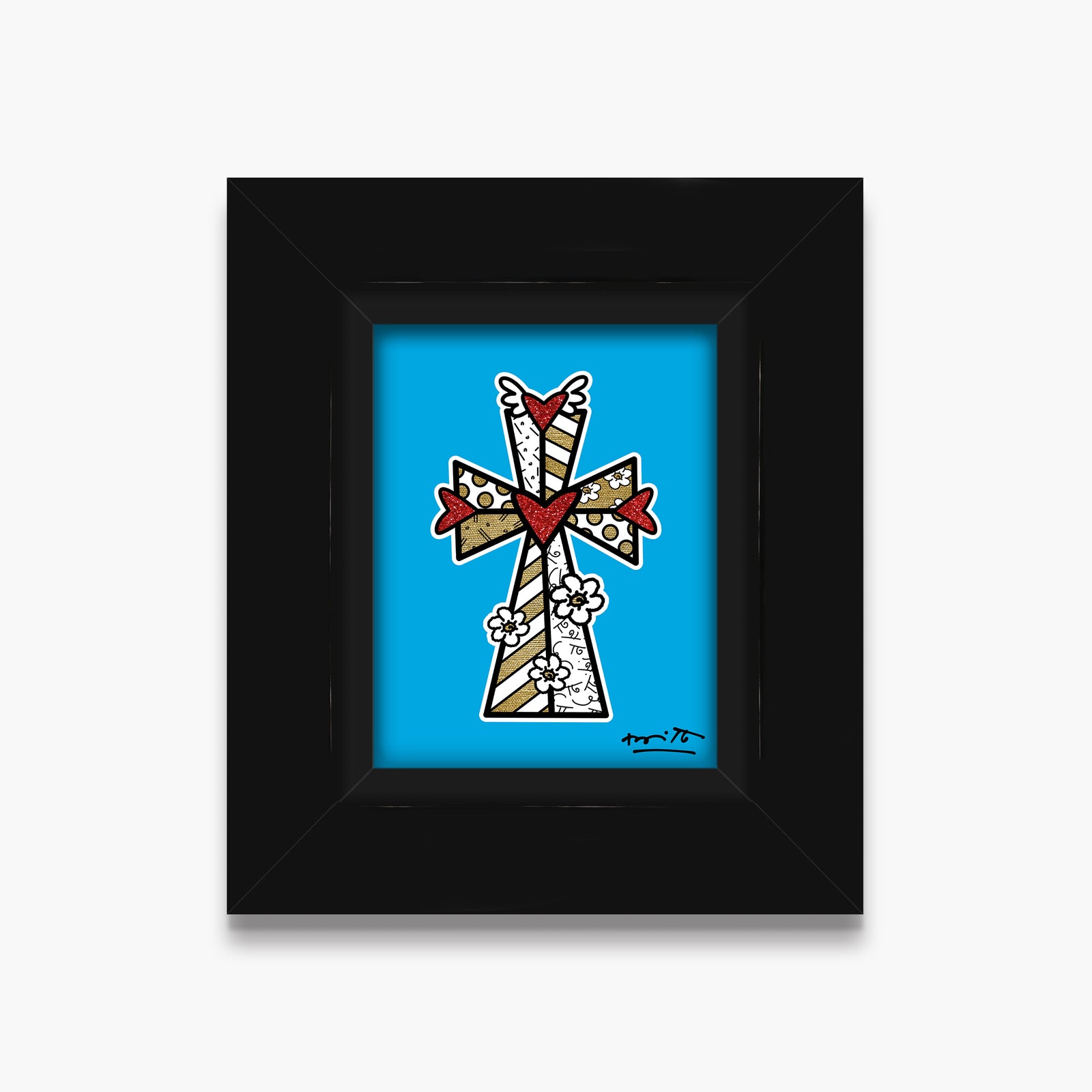 blessings blue limited edition print artistic colorful design collectible