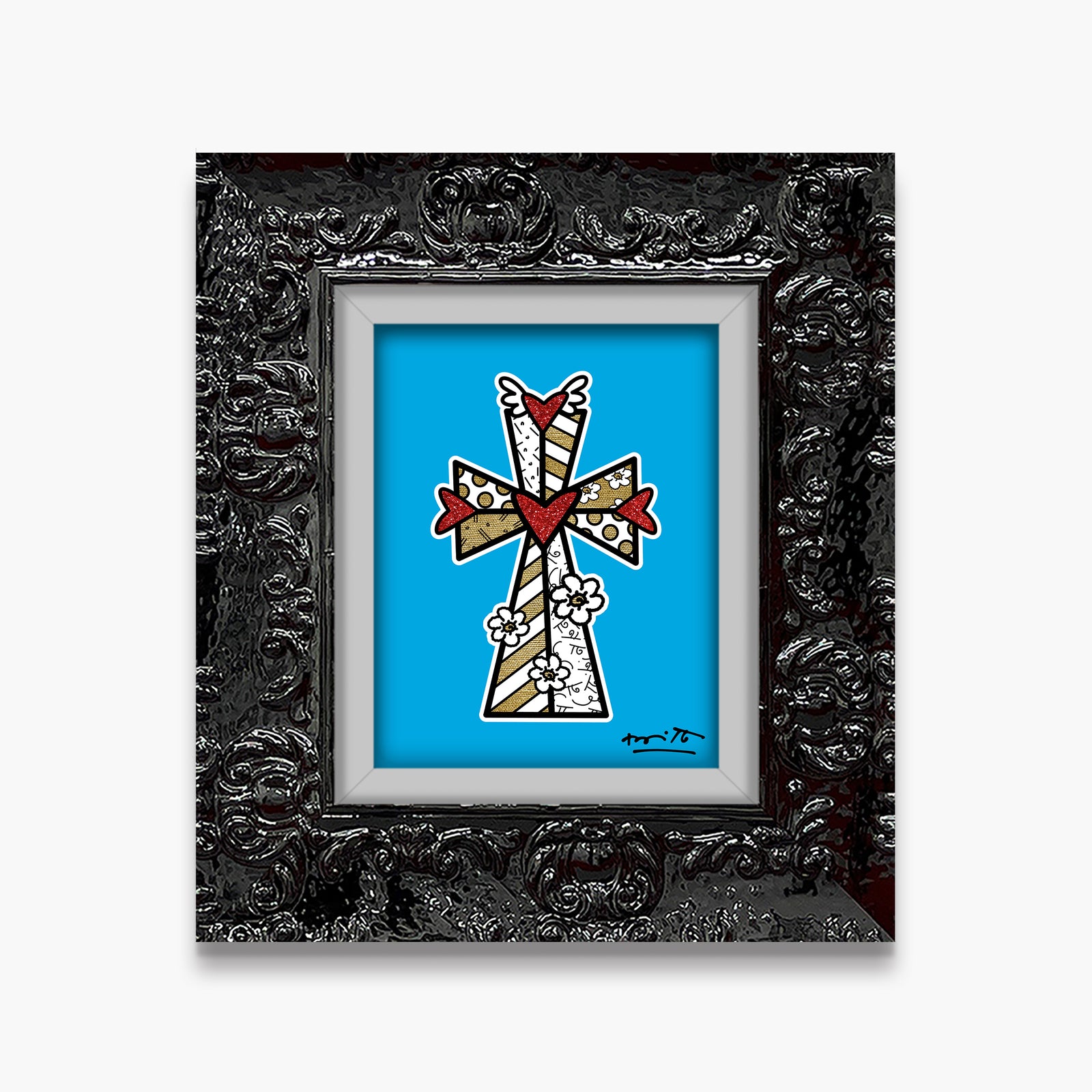 blessings blue limited edition print artistic colorful design collectible