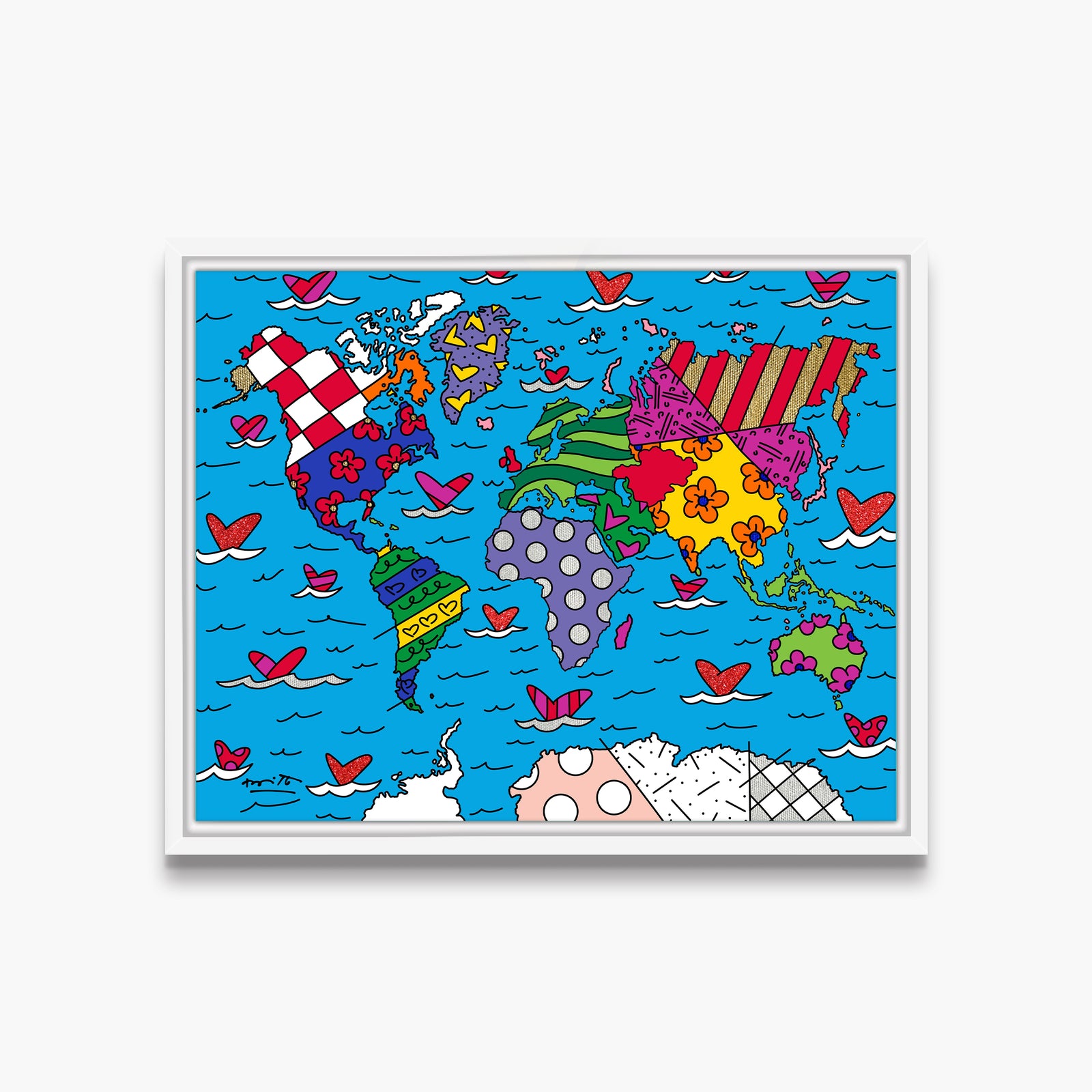 small world limited edition print artistic colorful design collectible
