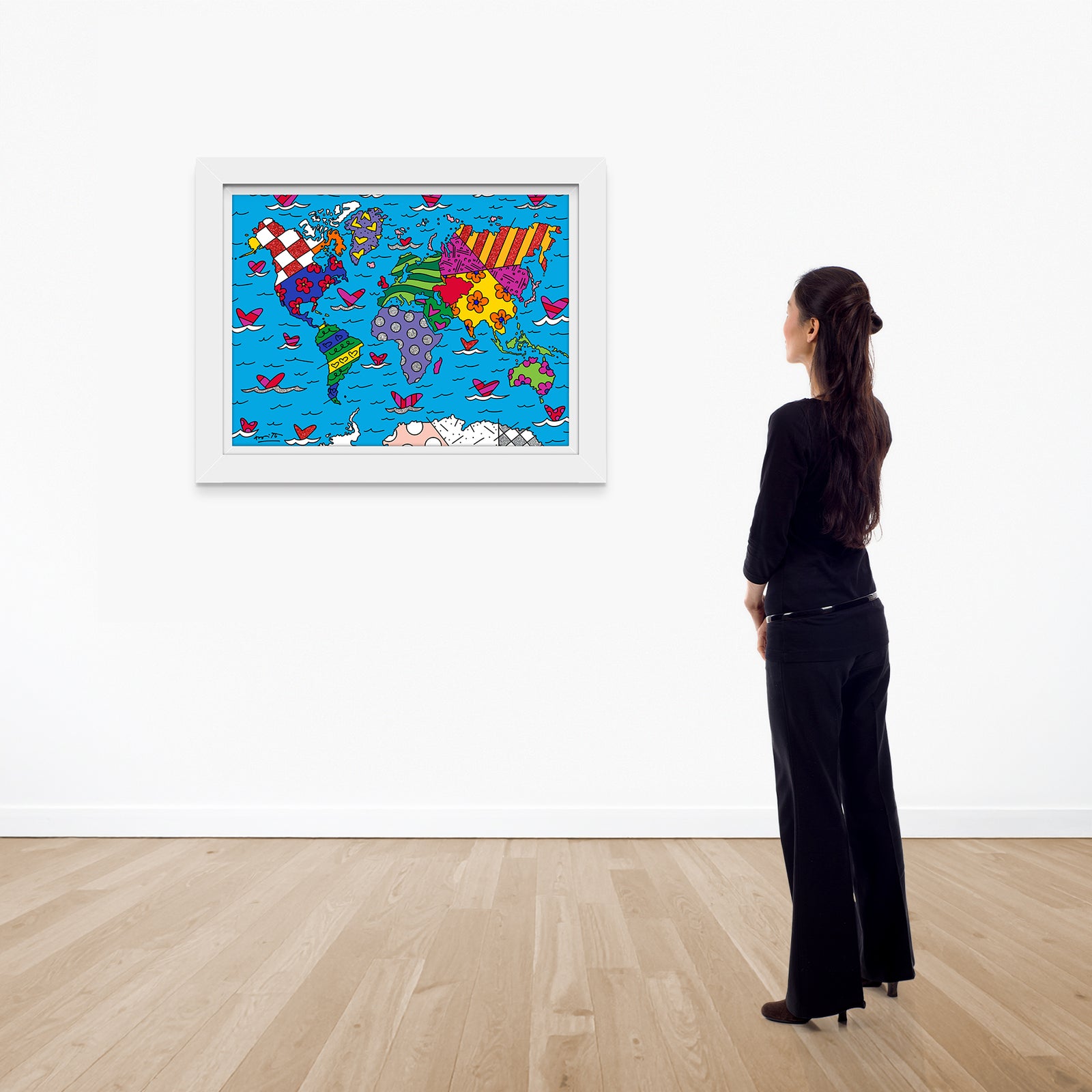 modern pop art we are the world limited vibrant home decor