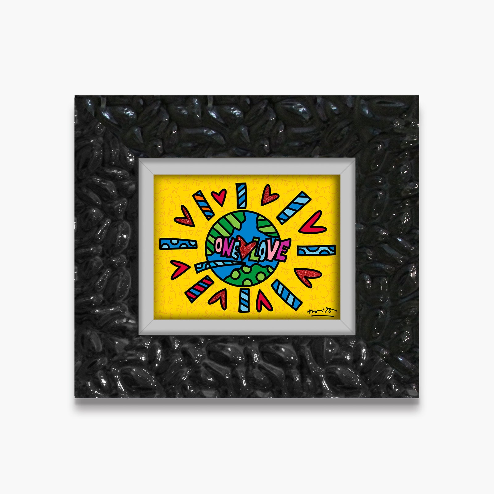 modern pop art one love limited edition print vibrant home decor