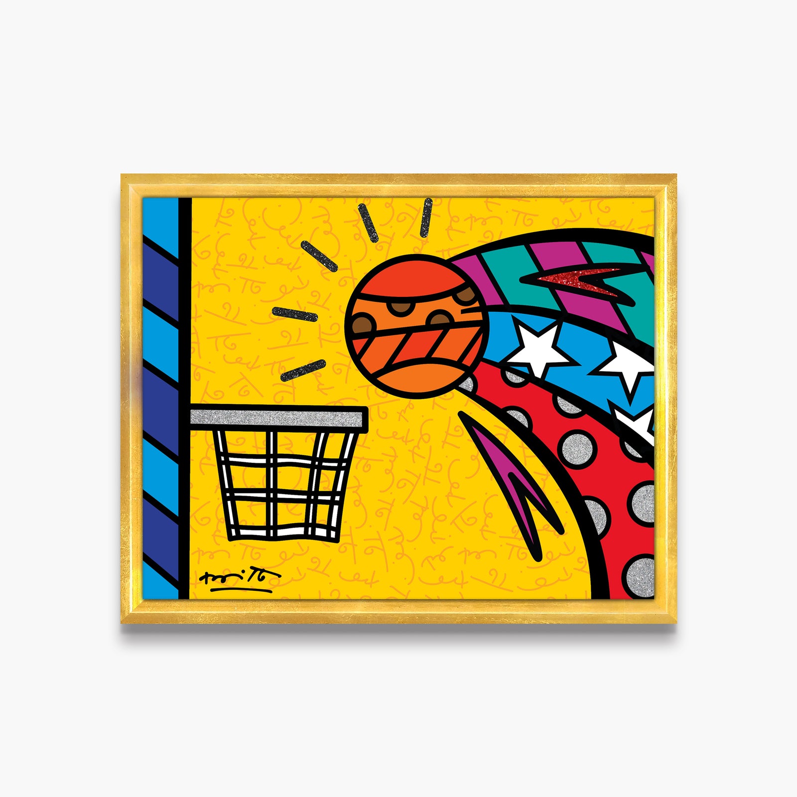 modern pop art swish limited edition print vibrant home decor