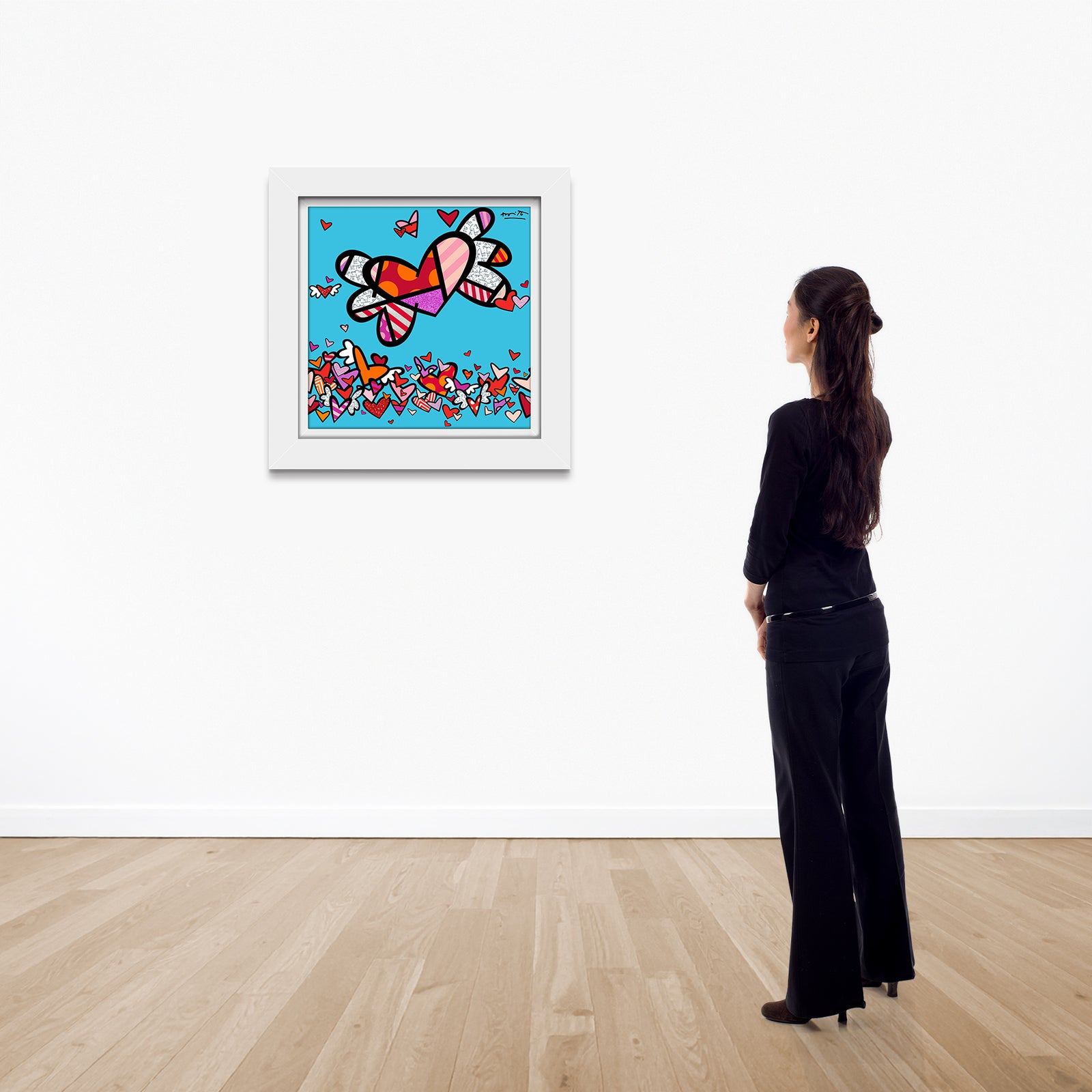 modern pop art flow ii hearts limited edition vibrant home decor