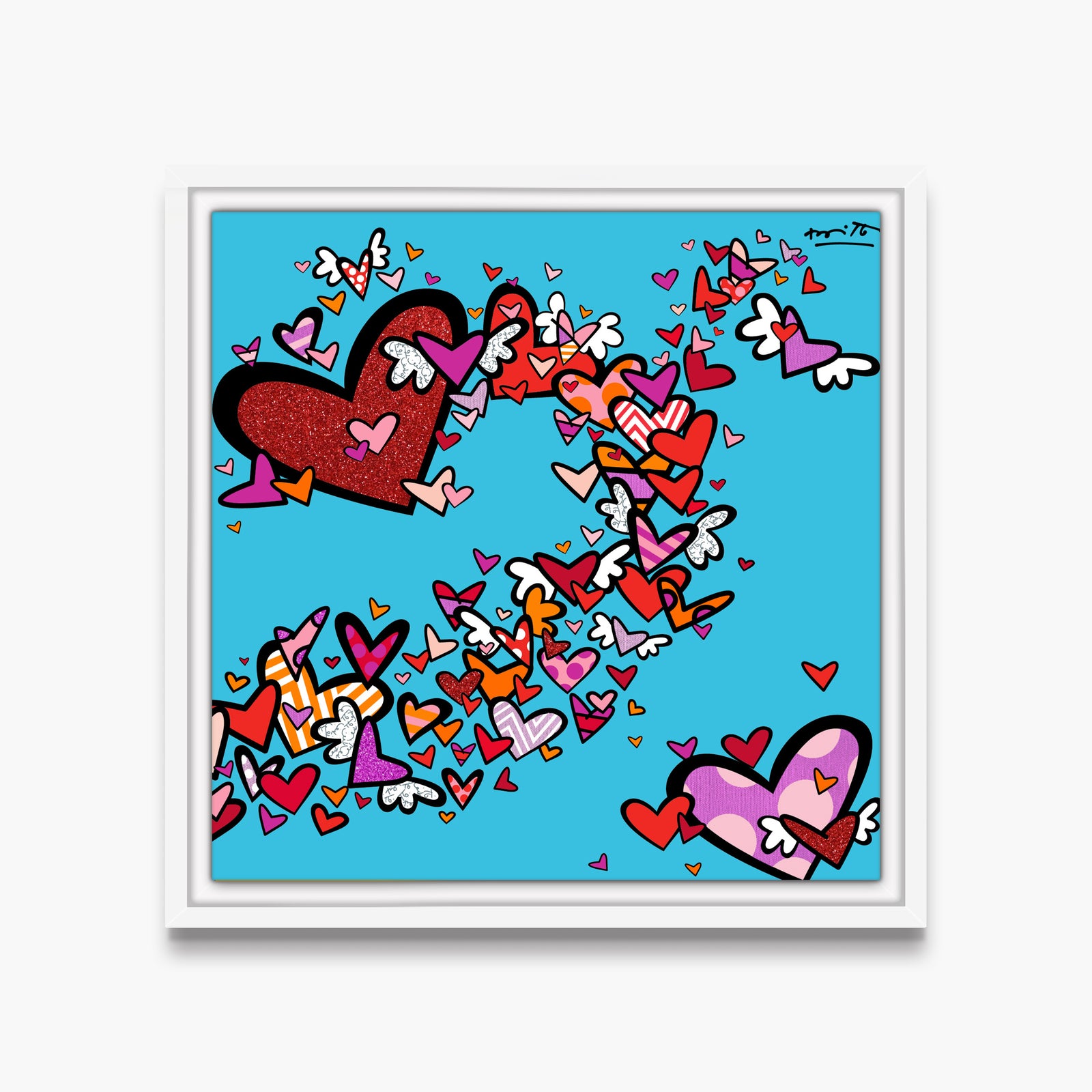 Romero Britto little flow iii limited edition colorful pop art design