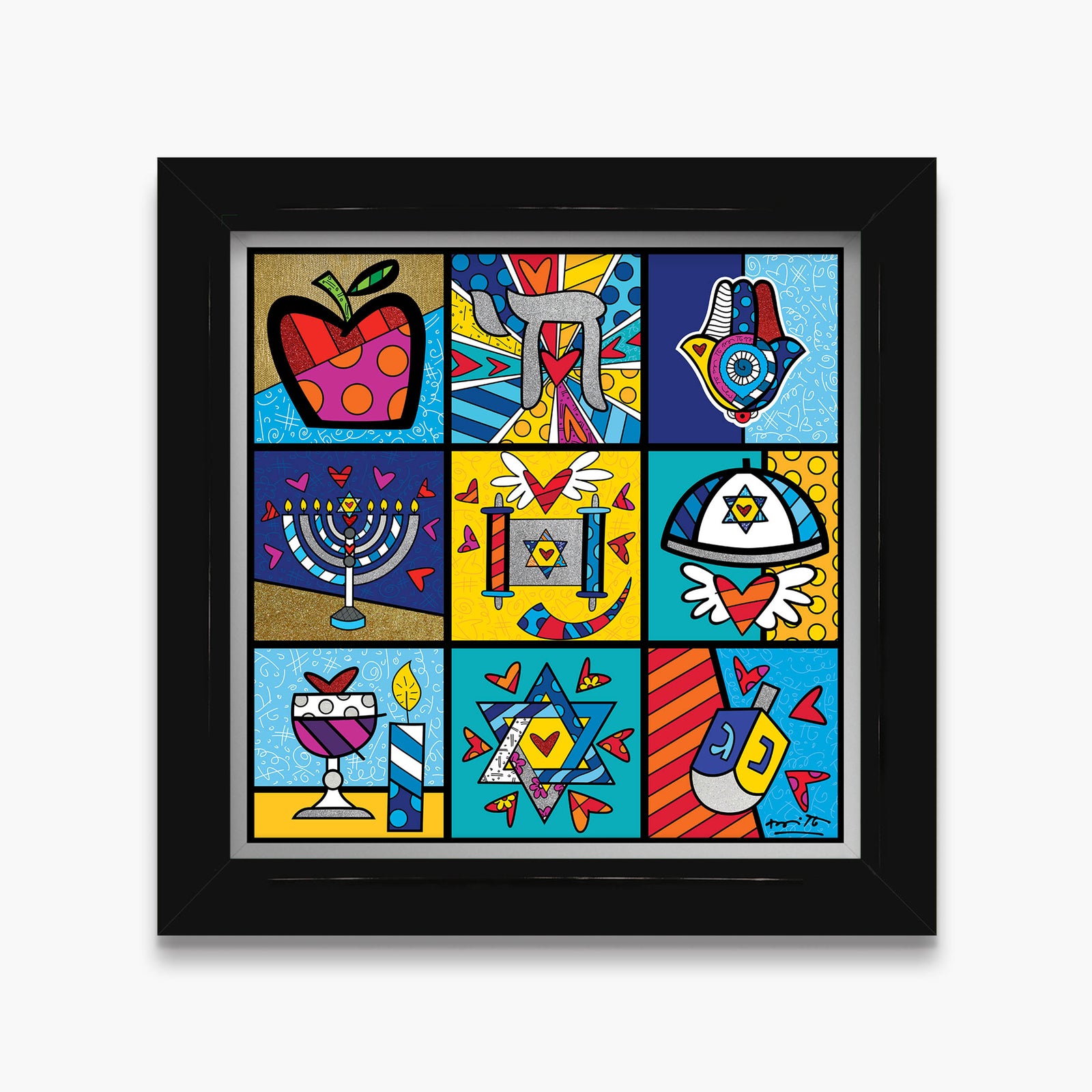 Romero Britto holy land limited edition print colorful pop art design