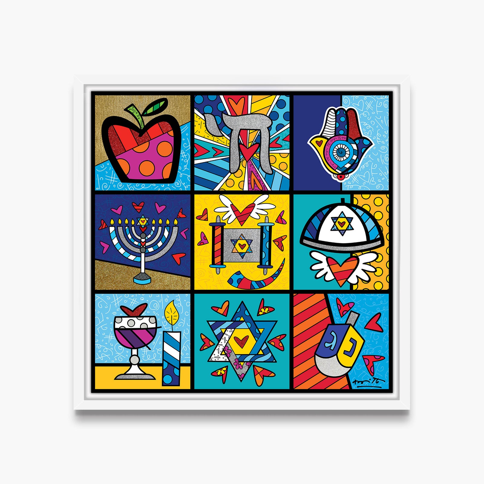 Romero Britto holy land limited edition print contemporary pop art piece