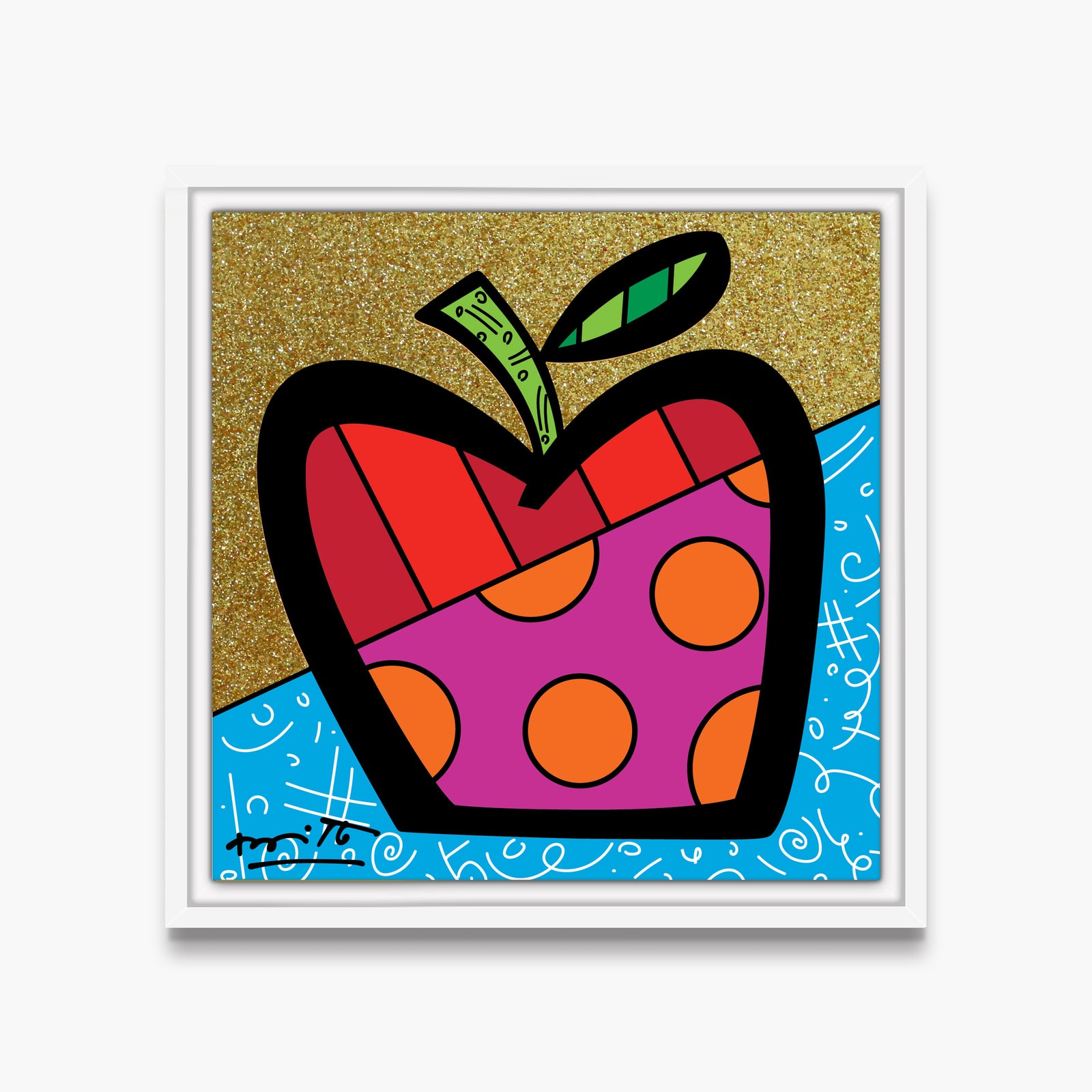 modern pop art mazel tov apple limited edition vibrant home decor