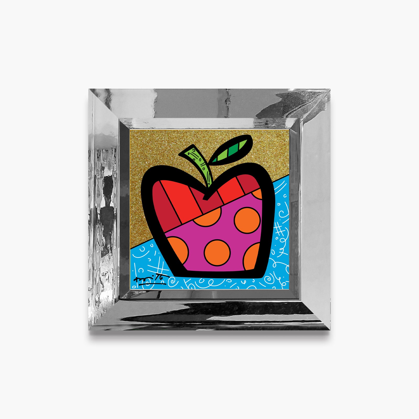 modern pop art mazel tov apple limited edition vibrant home decor