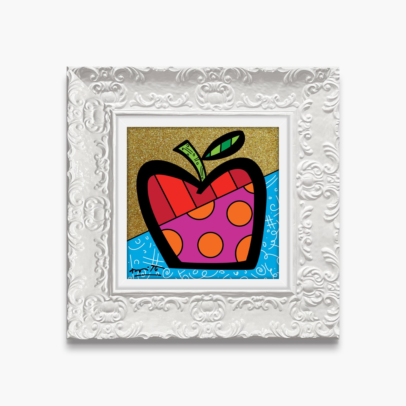 modern pop art mazel tov apple limited edition vibrant home decor