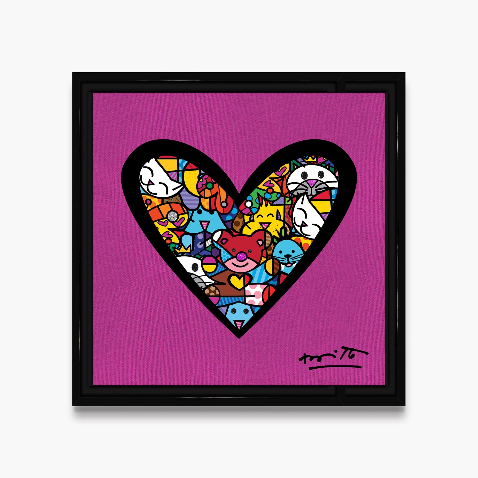 I Love Animals (Metallic Magenta) - Limited Edition Print
