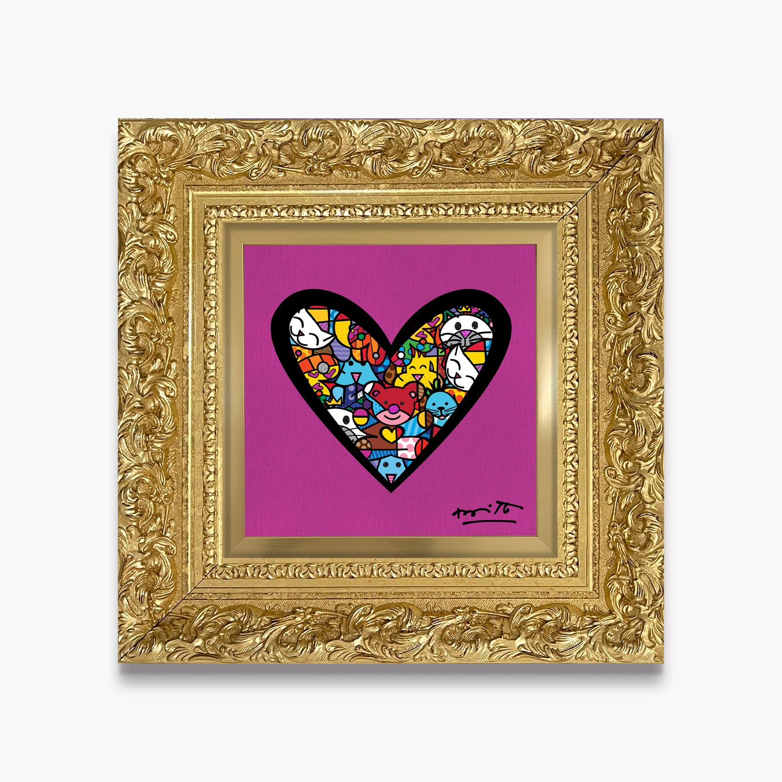 I Love Animals (Metallic Magenta) - Limited Edition Print