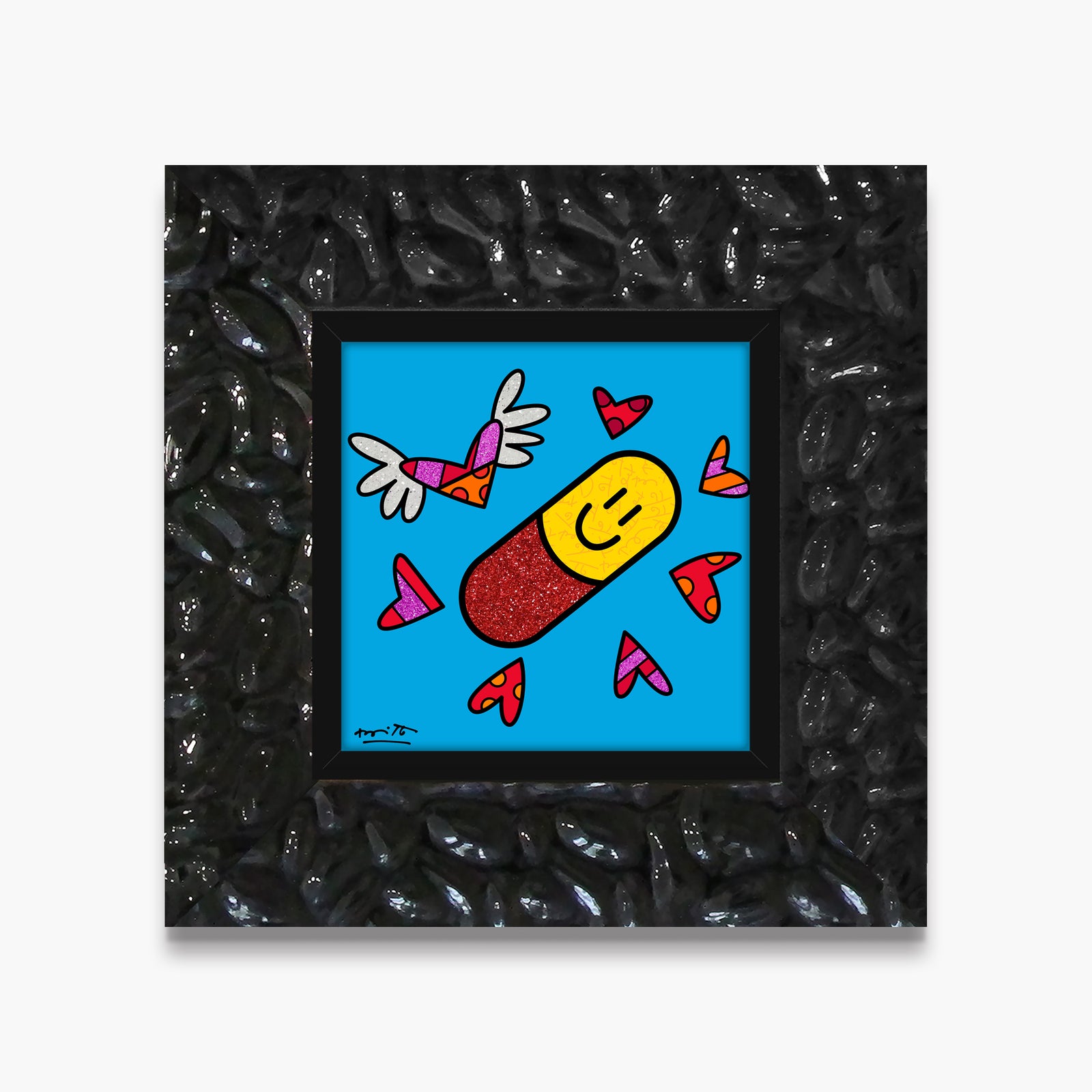 happy pill limited edition print colorful decorative collectible gift idea