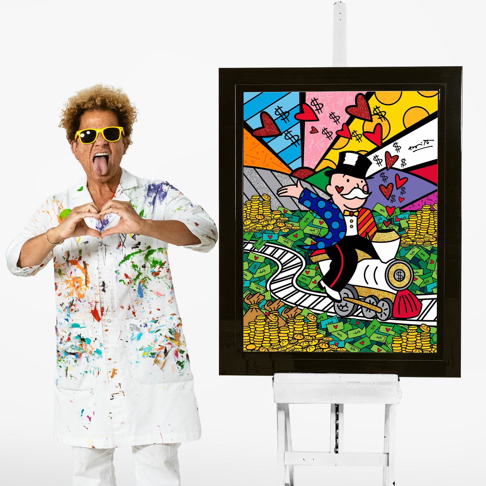 On The Right Track (Monopoly By Britto) - Limited Edition Print