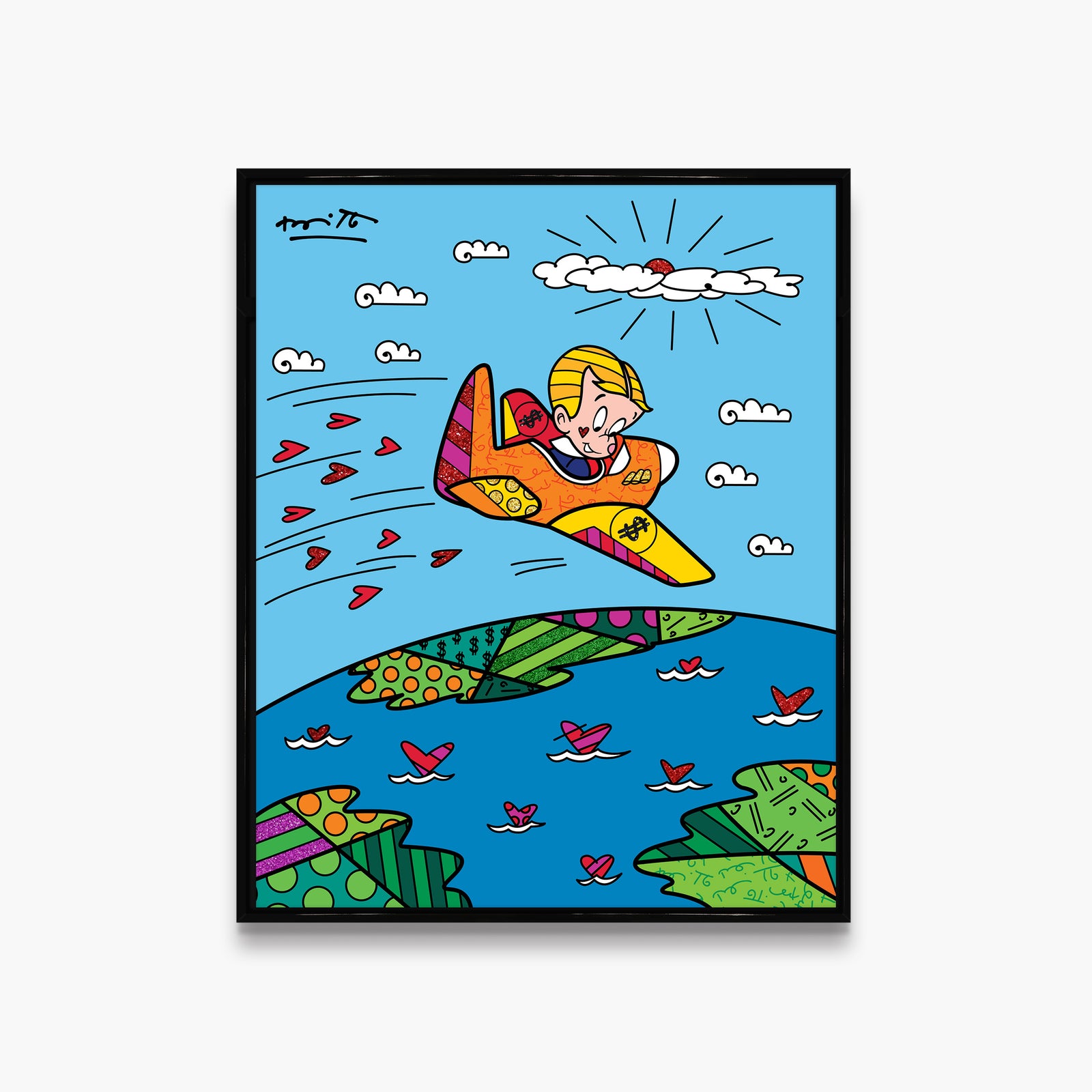 at the top richie rich artistic colorful design collectible