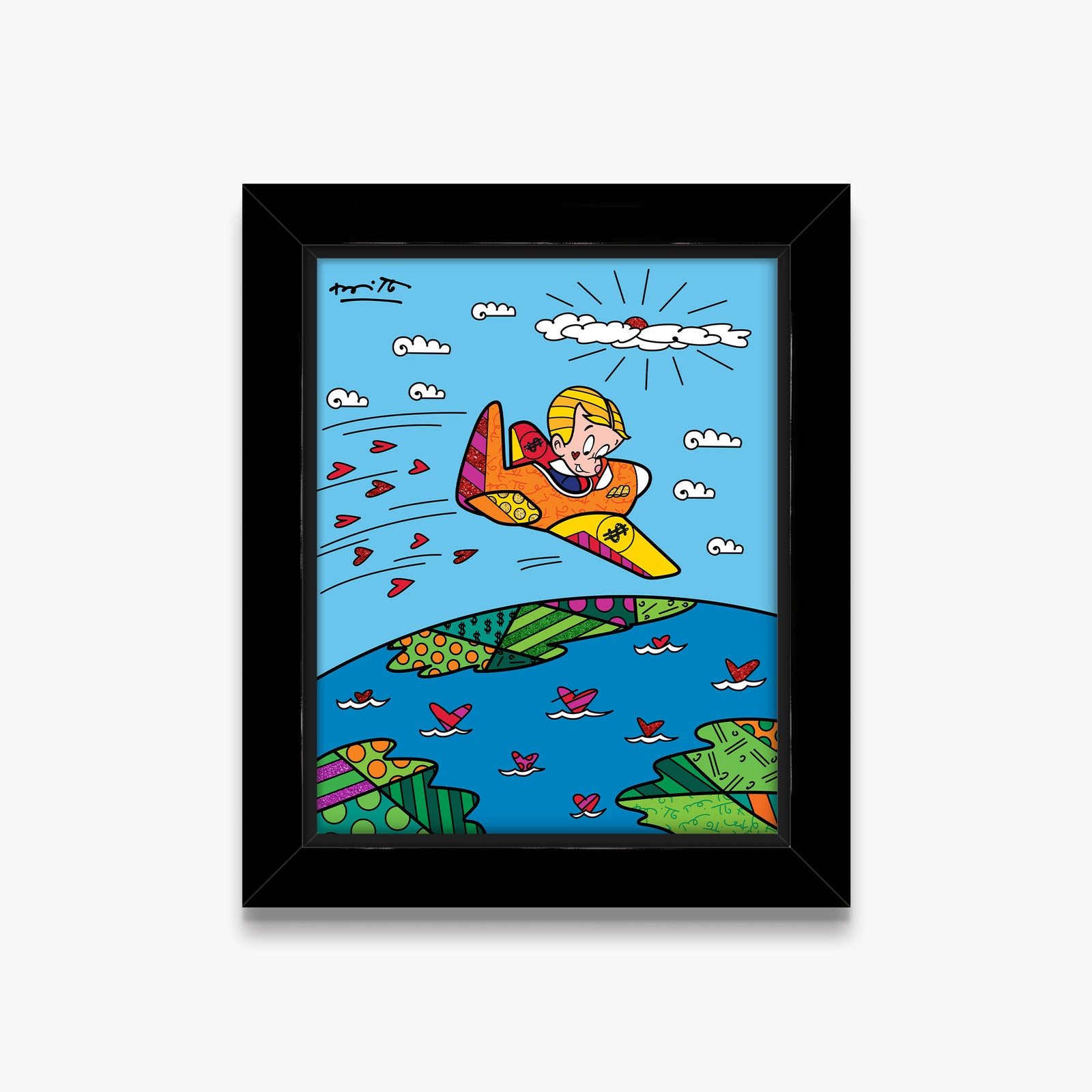 at the top richie rich artistic colorful design collectible