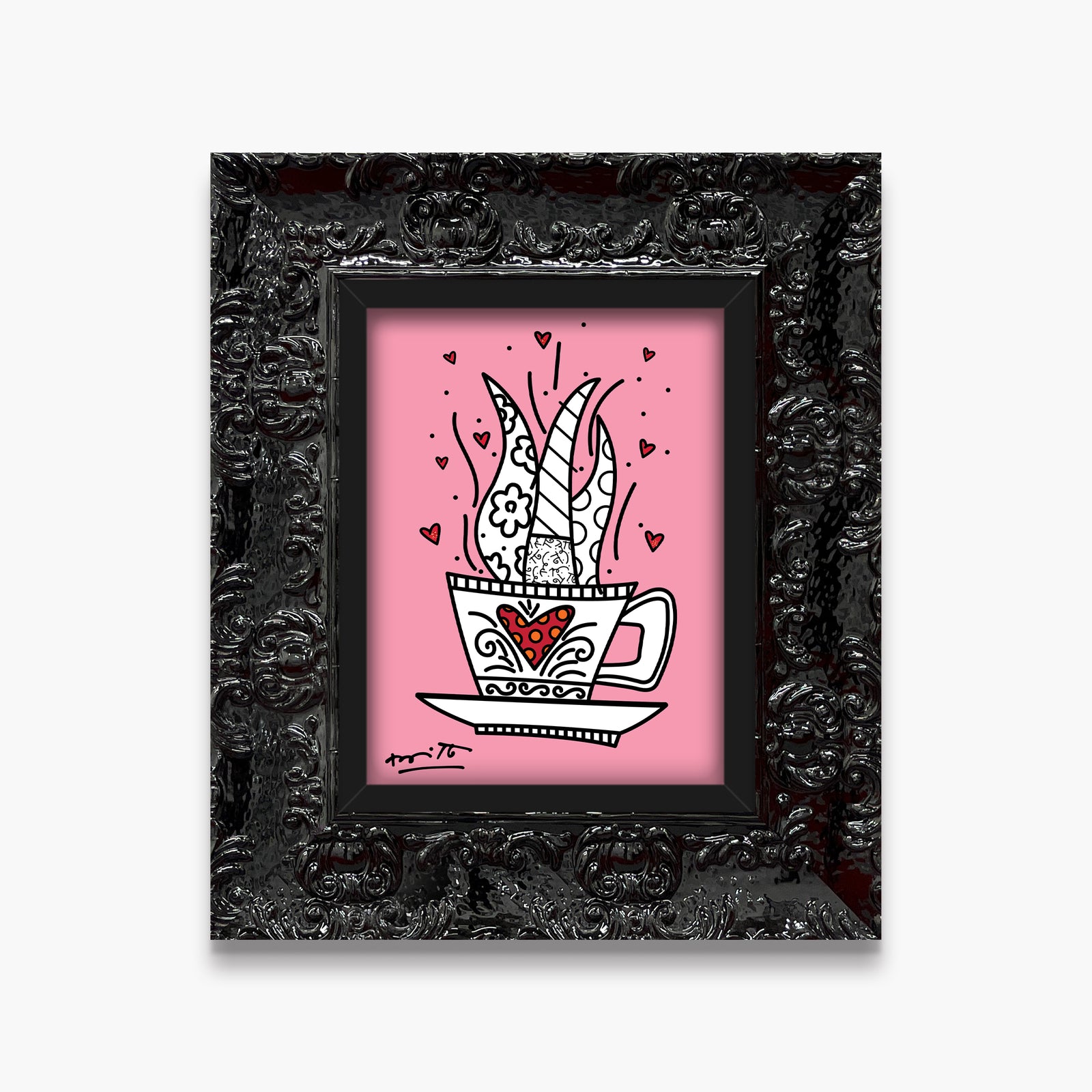 good morning pink limited edition artistic colorful design collectible