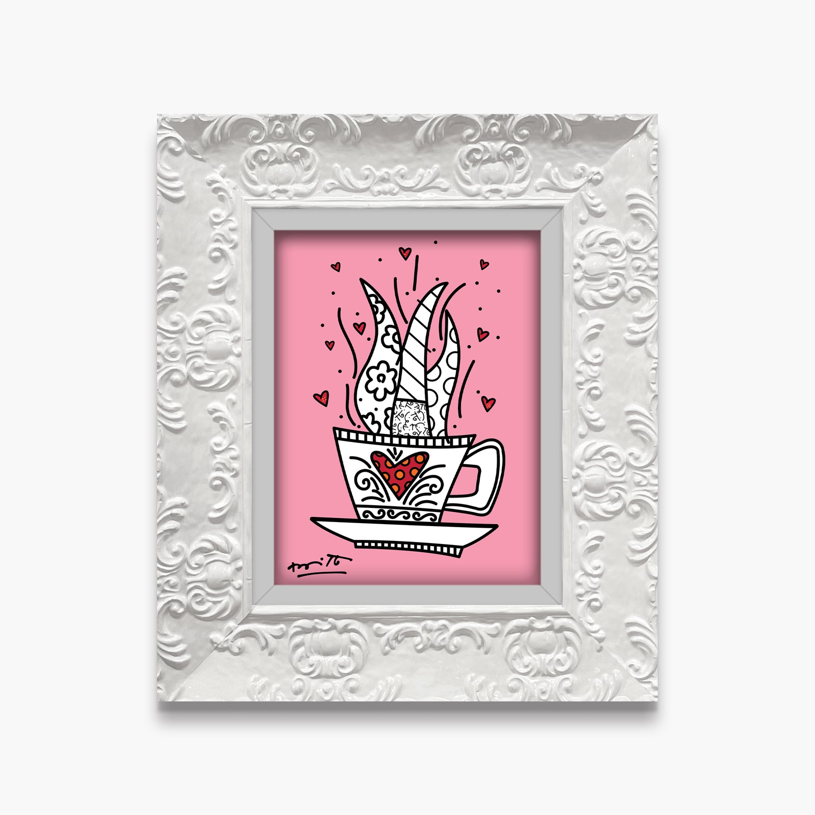 modern pop art good morning pink limited edition vibrant home decor