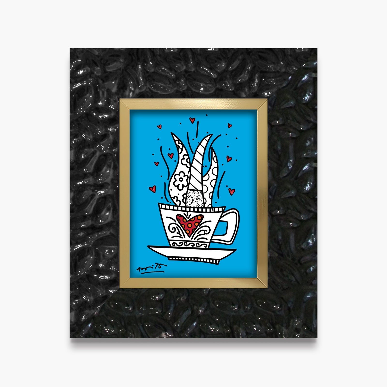 good morning blue limited edition artistic colorful design collectible