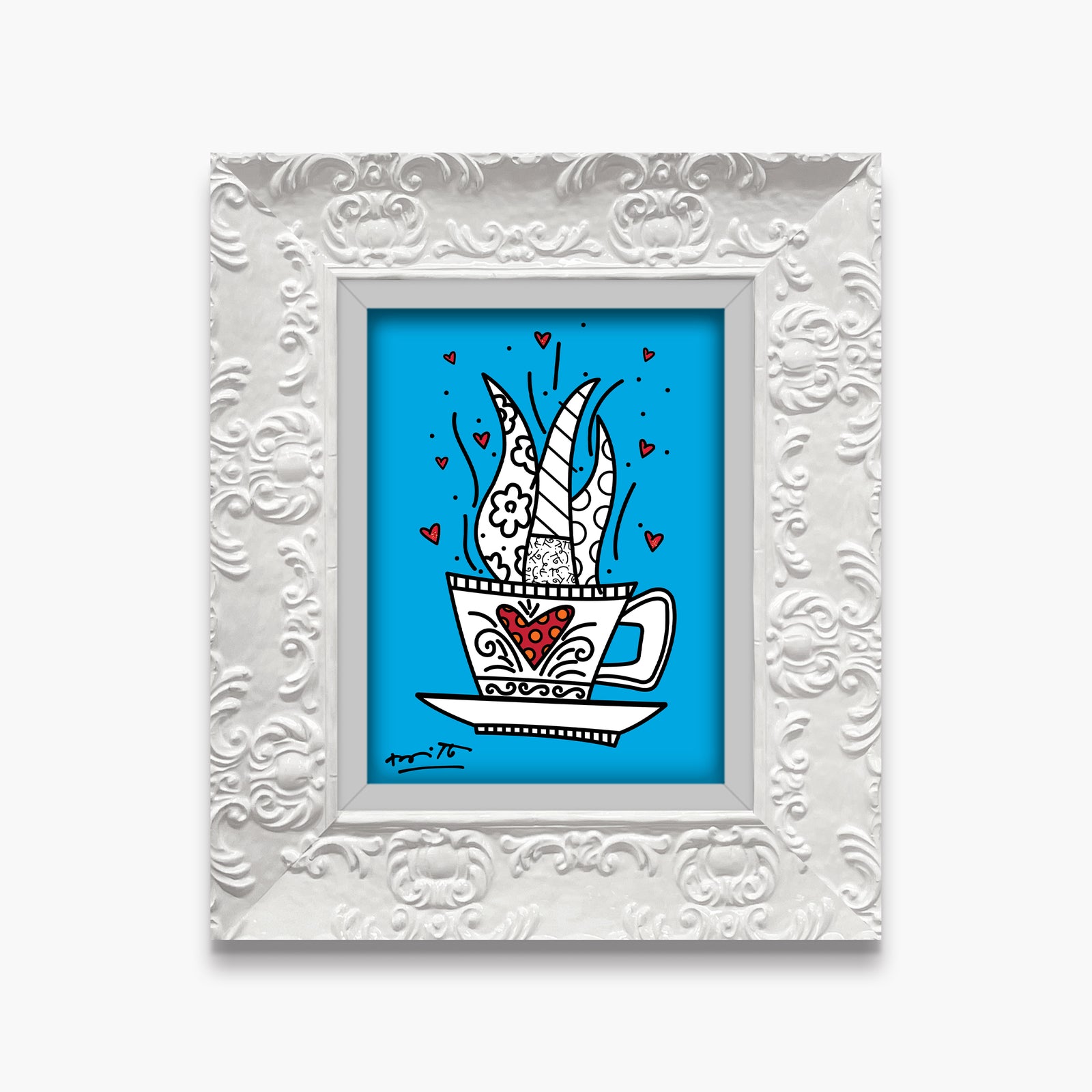 good morning blue limited edition artistic colorful design collectible