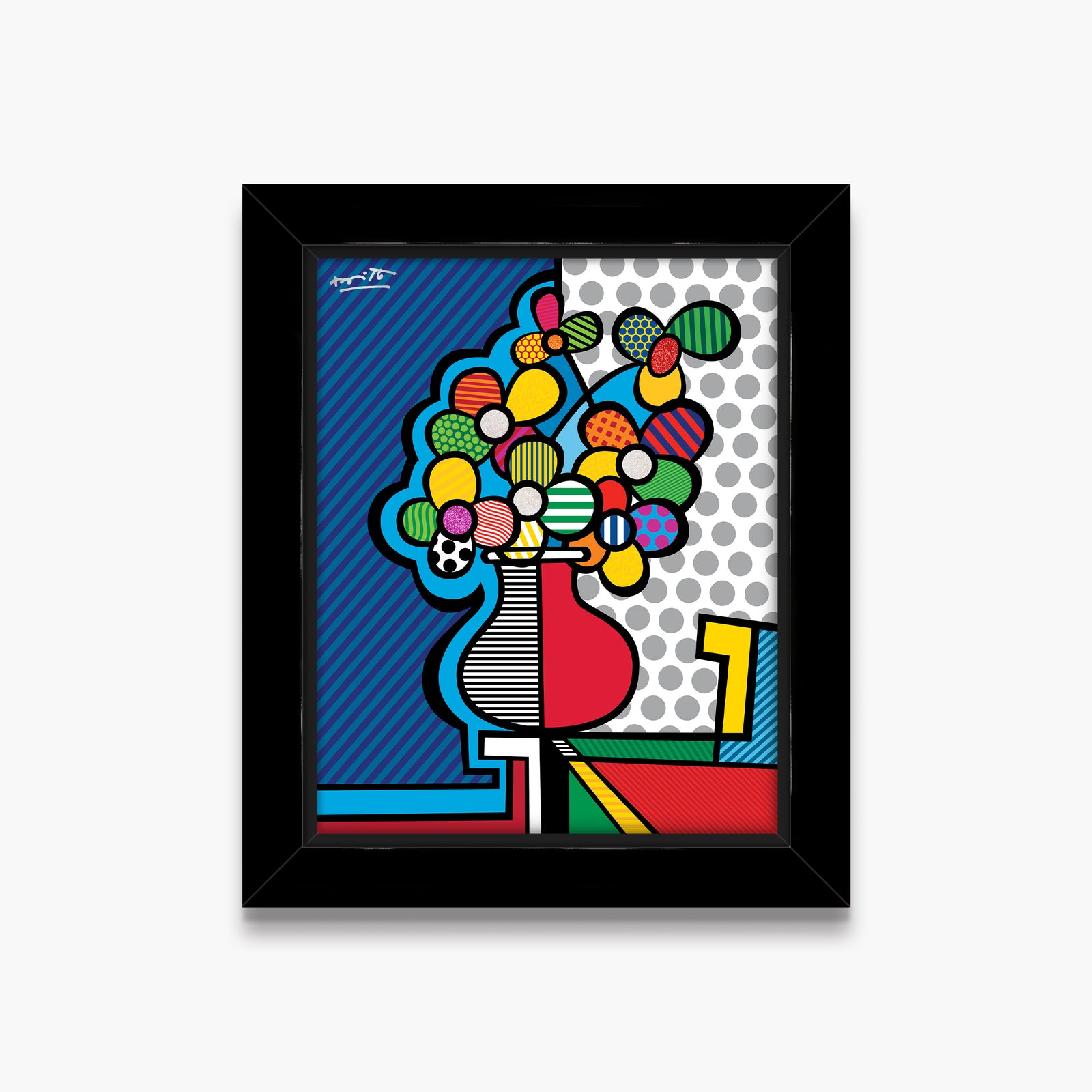 Romero Britto american riviera limited edition print colorful pop art design