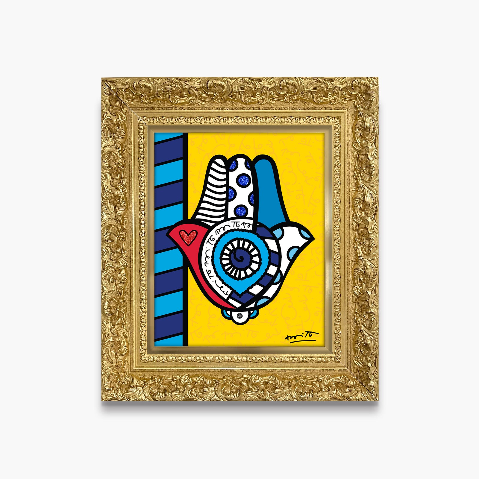 modern pop art good luck limited edition print vibrant home decor
