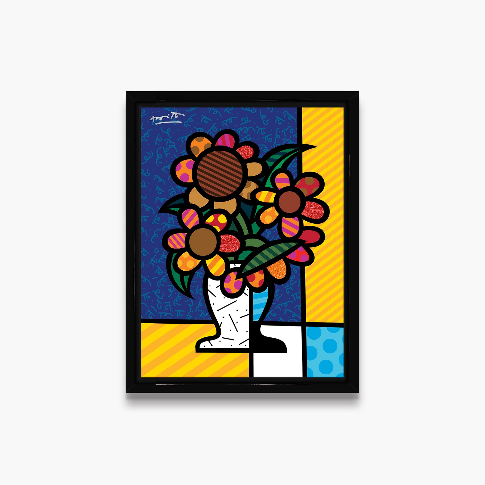 Romero Britto rise shine limited edition print contemporary pop art piece