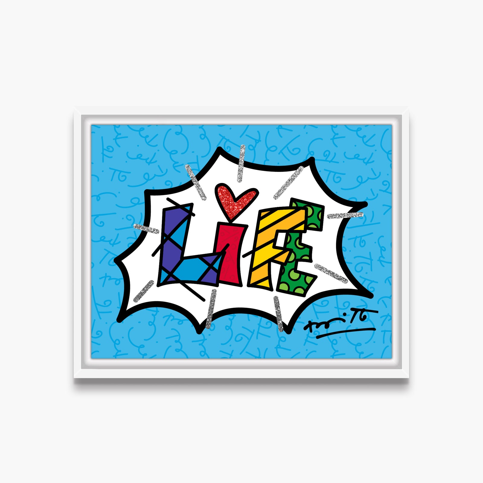 dream life blue word limited colorful decorative collectible gift idea