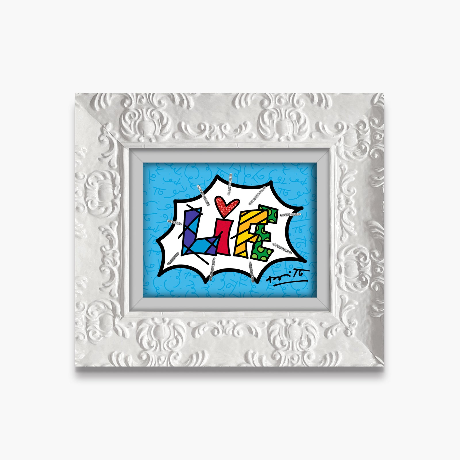 dream life blue word limited artistic colorful design collectible