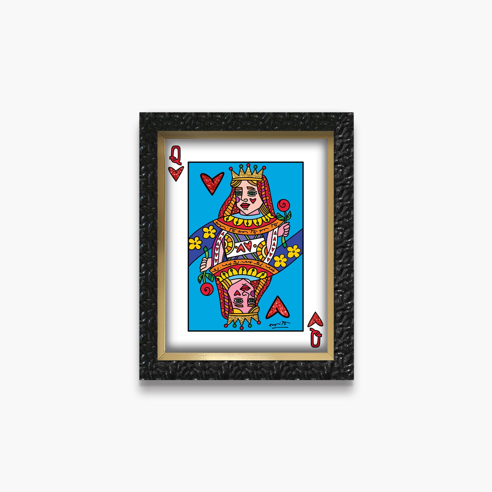 Romero Britto im the queen limited edition colorful pop art design