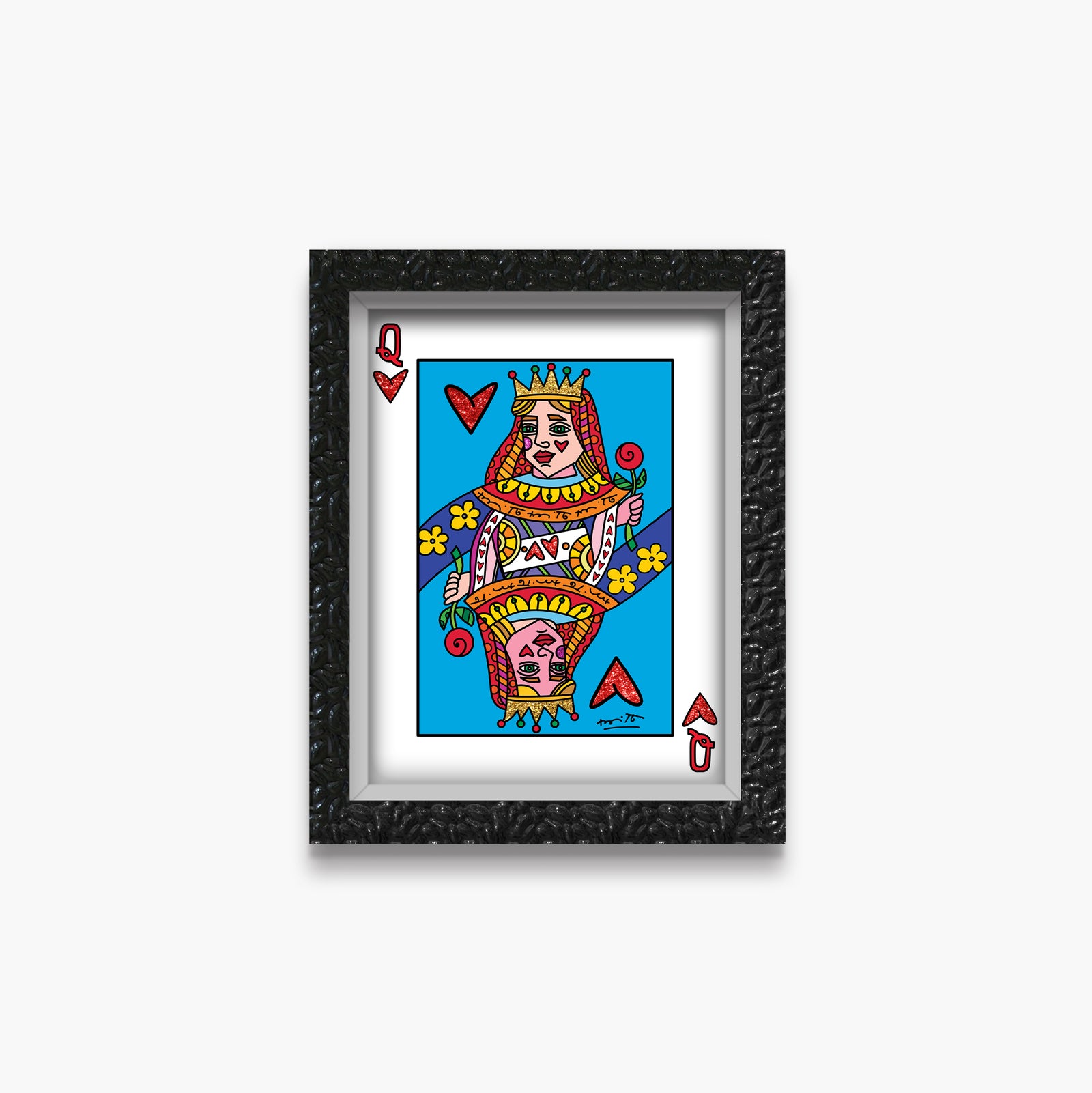 Romero Britto im the queen limited edition contemporary pop art piece