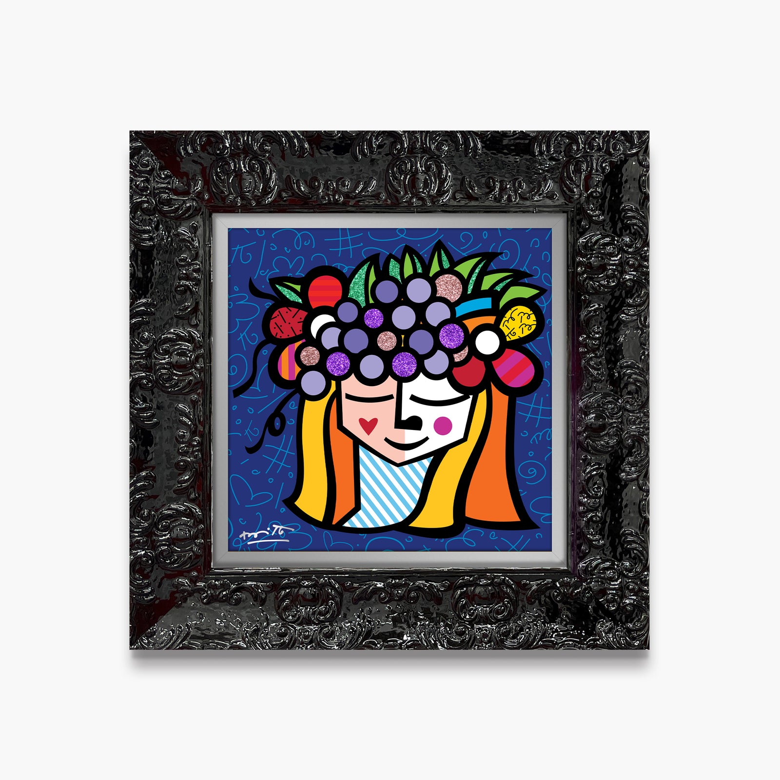 Romero Britto pomona limited edition print colorful pop art design