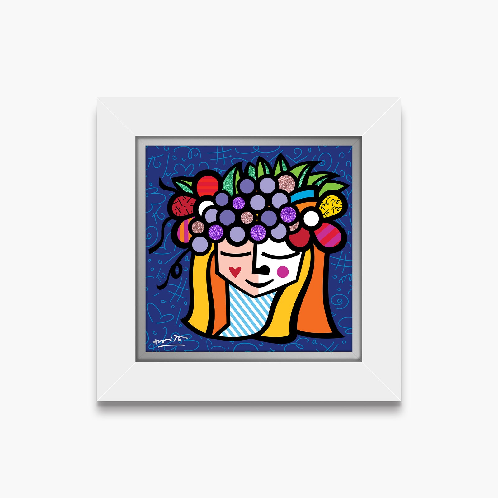 Romero Britto pomona limited edition print contemporary pop art piece