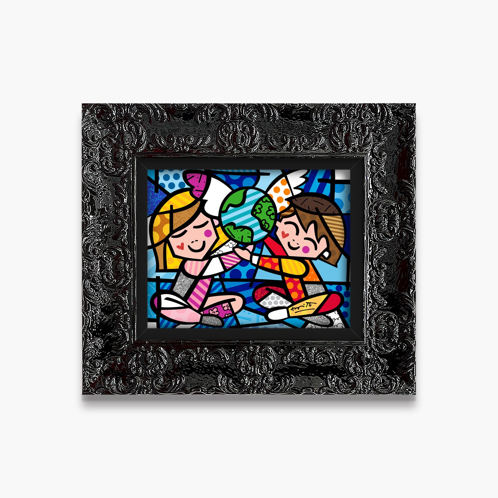 Romero Britto future limited edition print contemporary pop art piece
