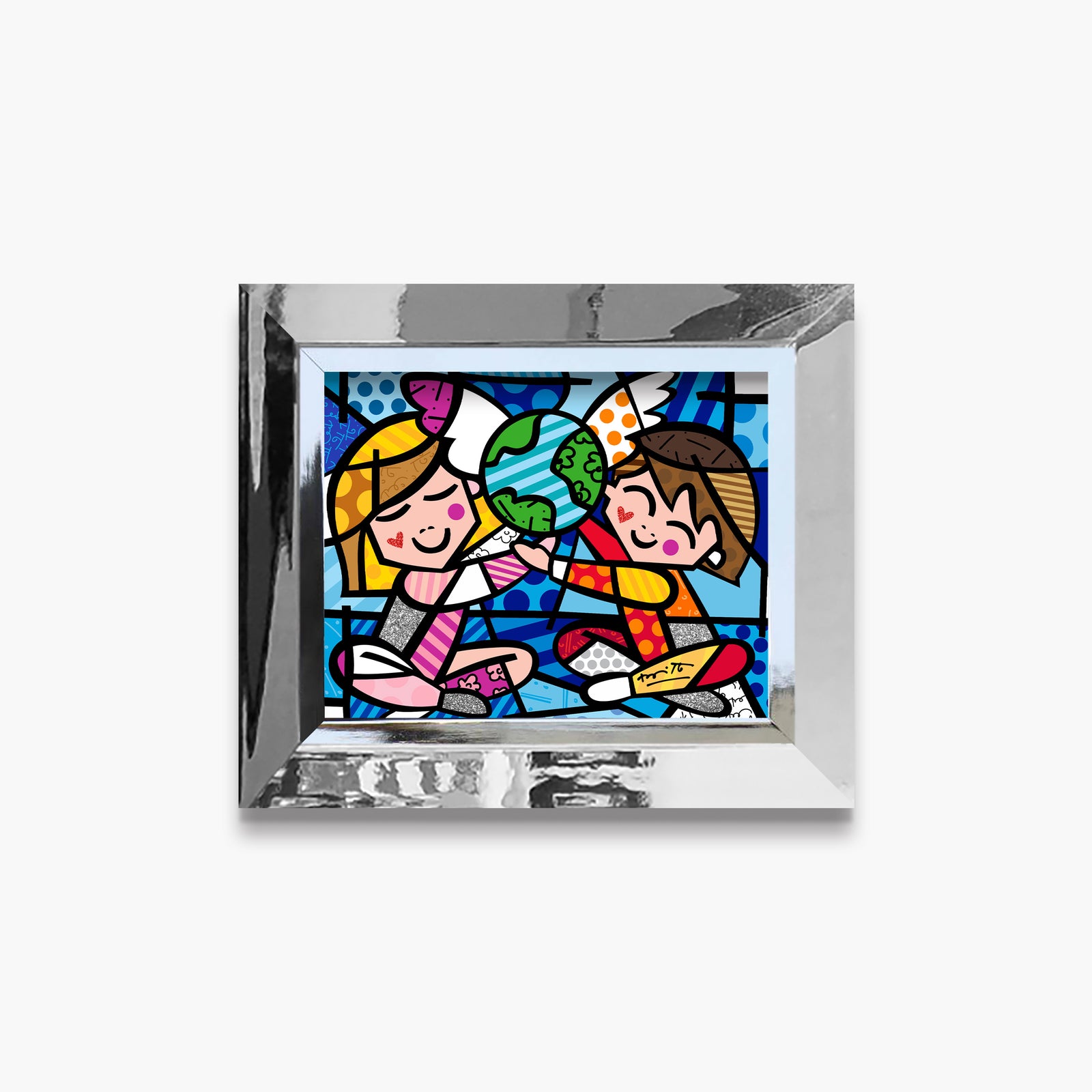 Romero Britto future limited edition print colorful pop art design