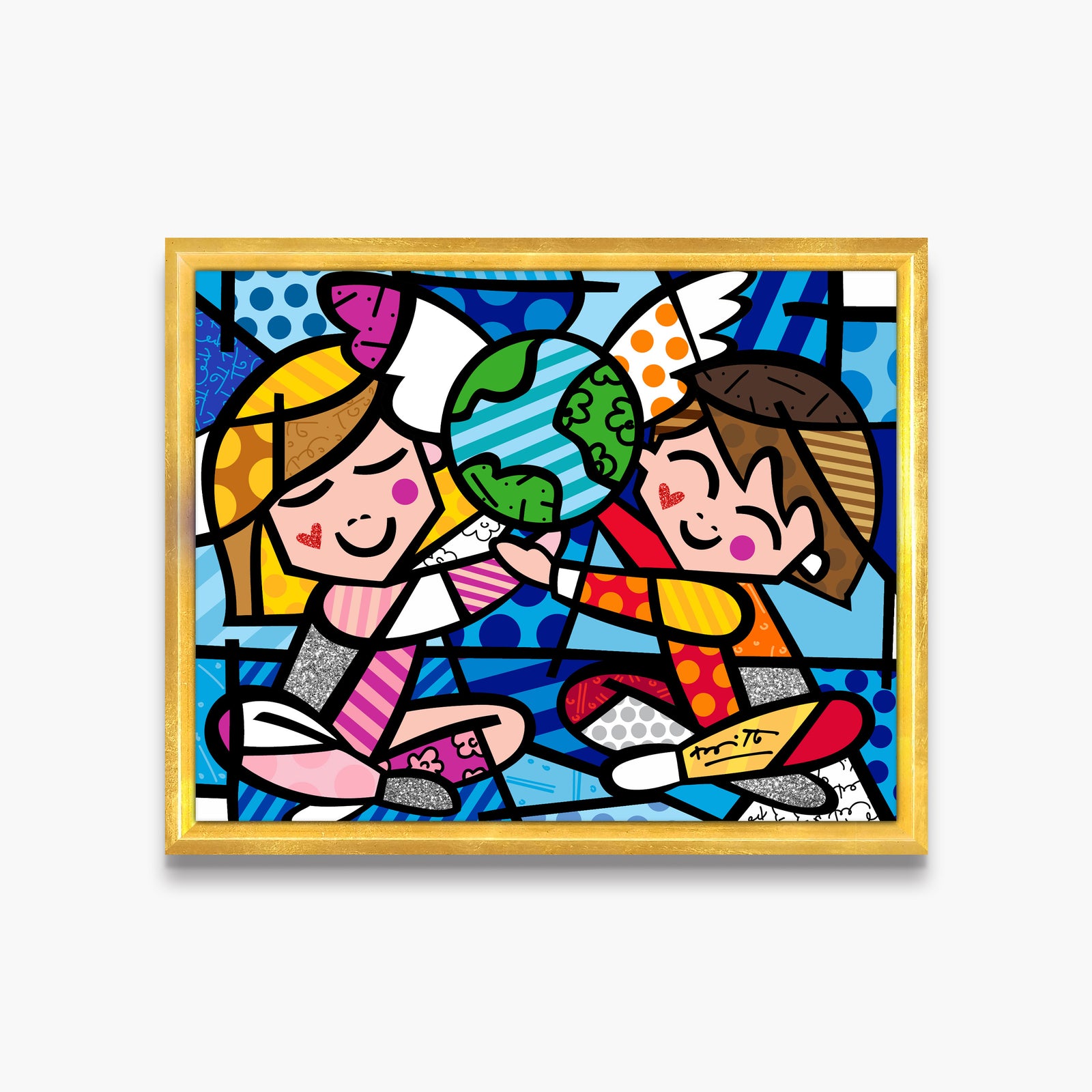 Romero Britto future limited edition print contemporary pop art piece
