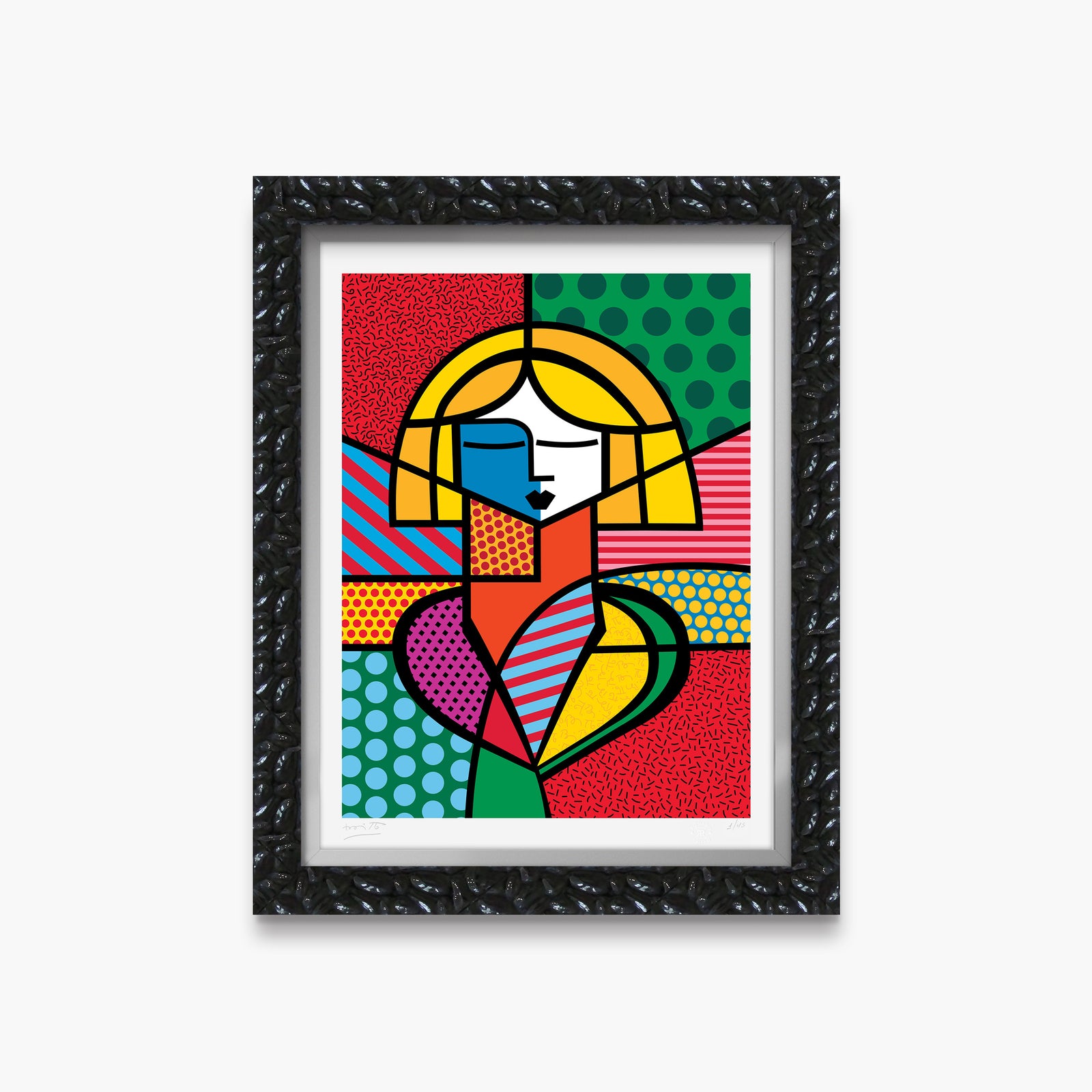 Romero Britto francine limited edition print contemporary pop art piece