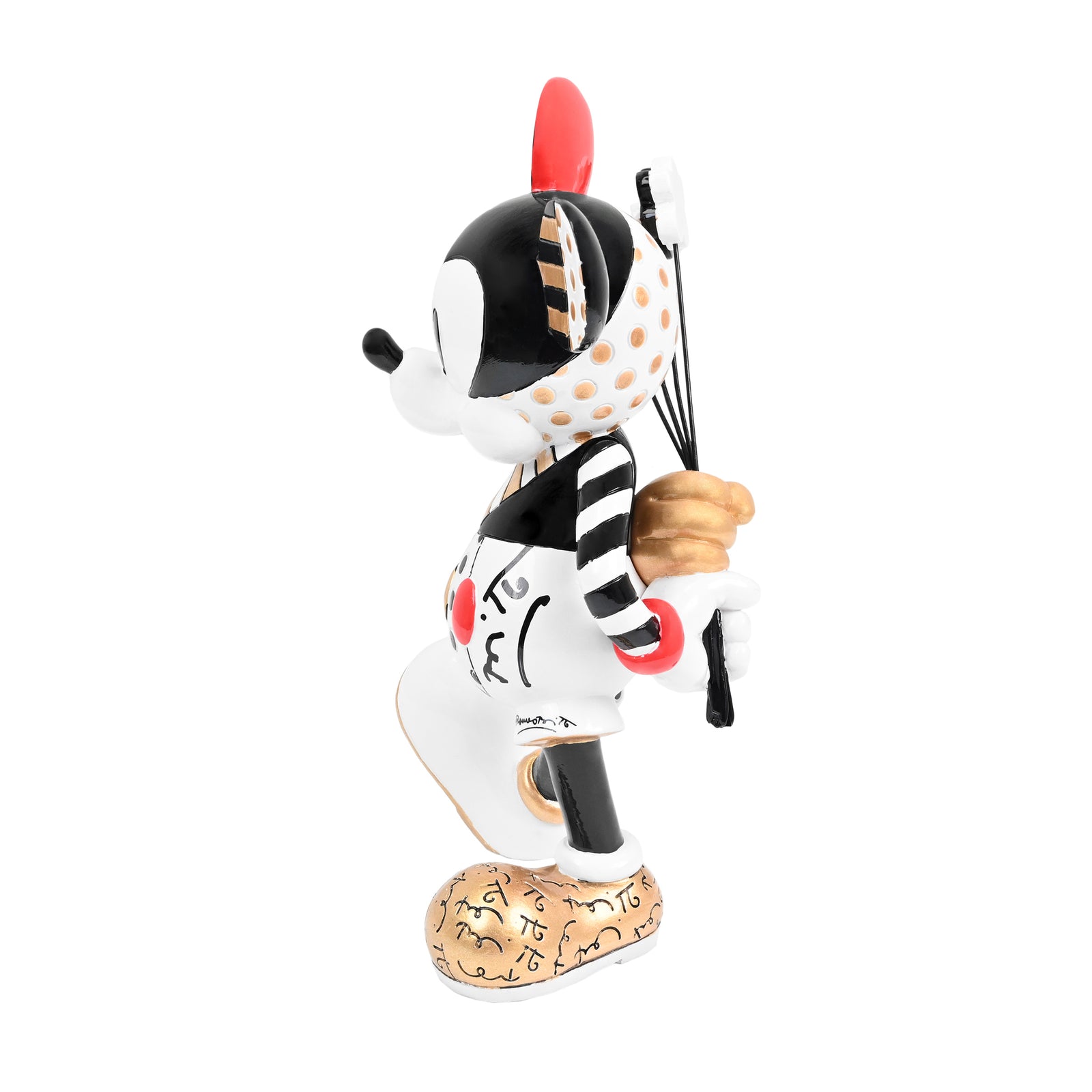 mickey with flowers black gold colorful decorative collectible gift idea
