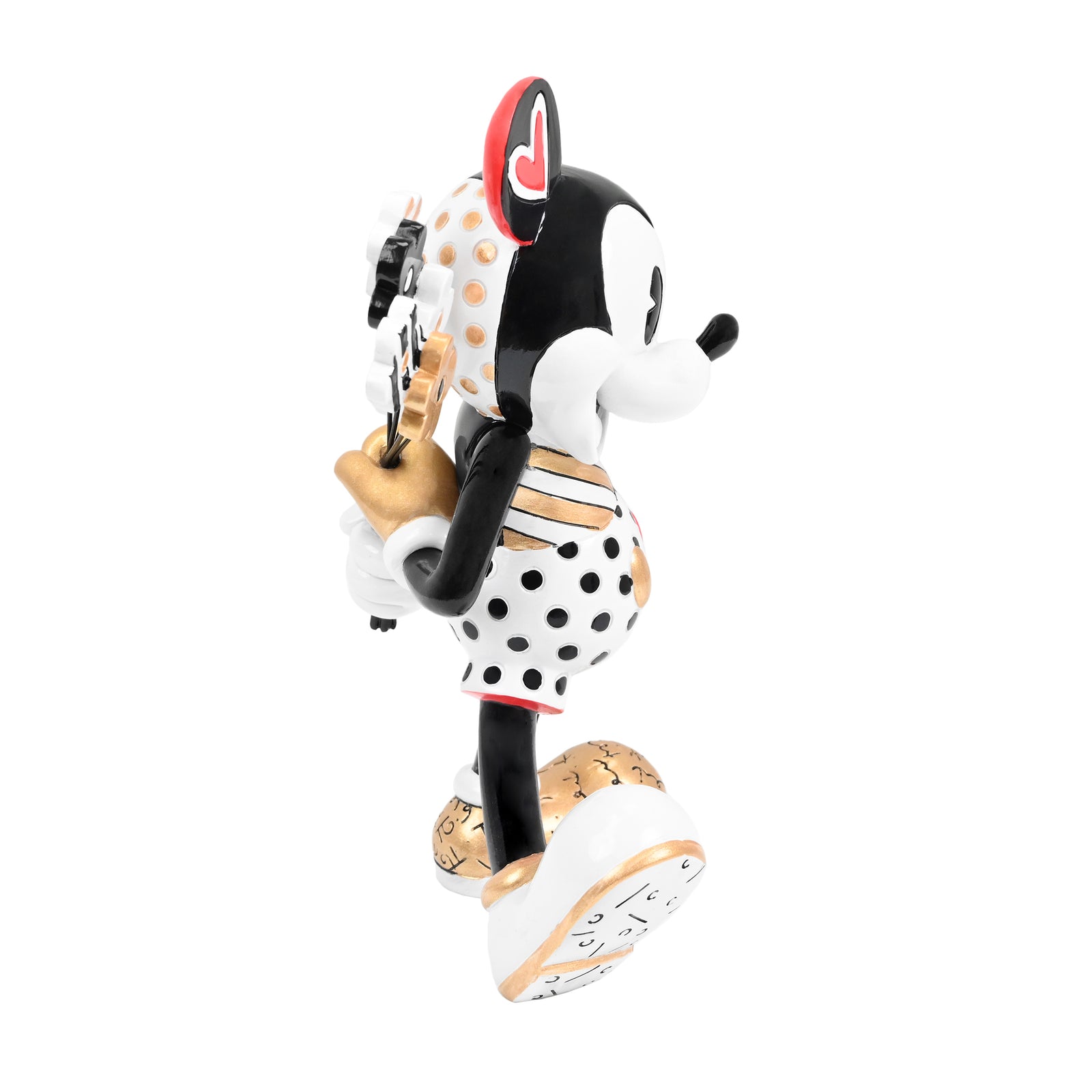 mickey with flowers black gold artistic colorful design collectible