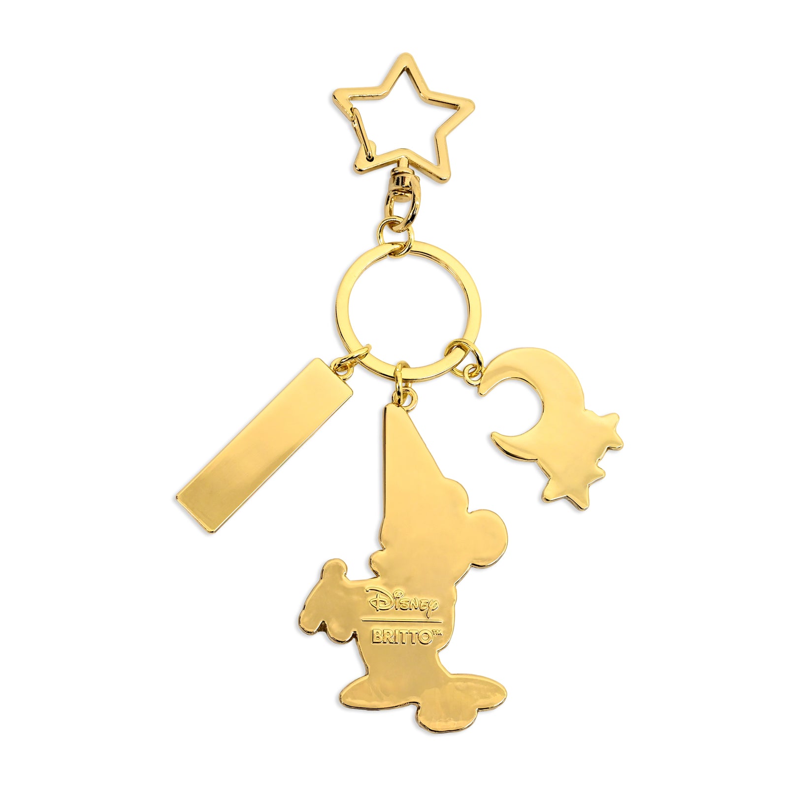 sorcerer mickey keychain black gold colorful decorative collectible gift idea