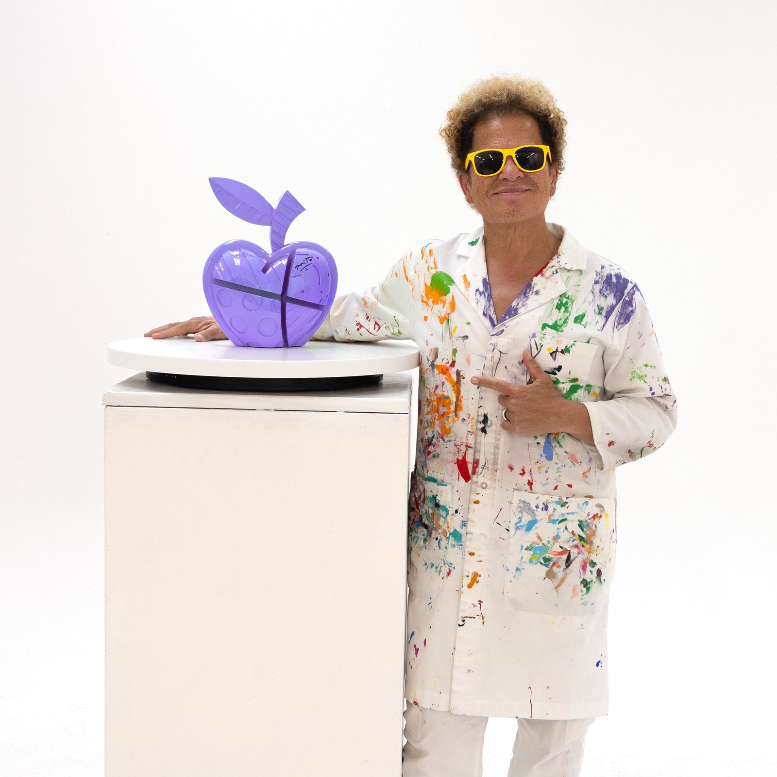 Apple (Purple) - Limited Edition Sculpture