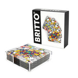 BRITTO COASTERS - LOVE WORD COMIC (SQUARE)