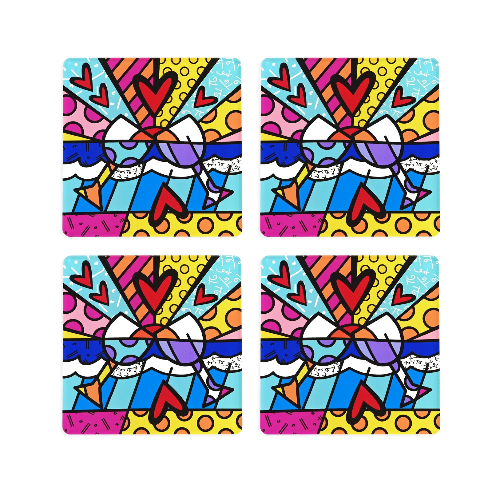 BRITTO COASTERS - CHEERS (SQUARE)