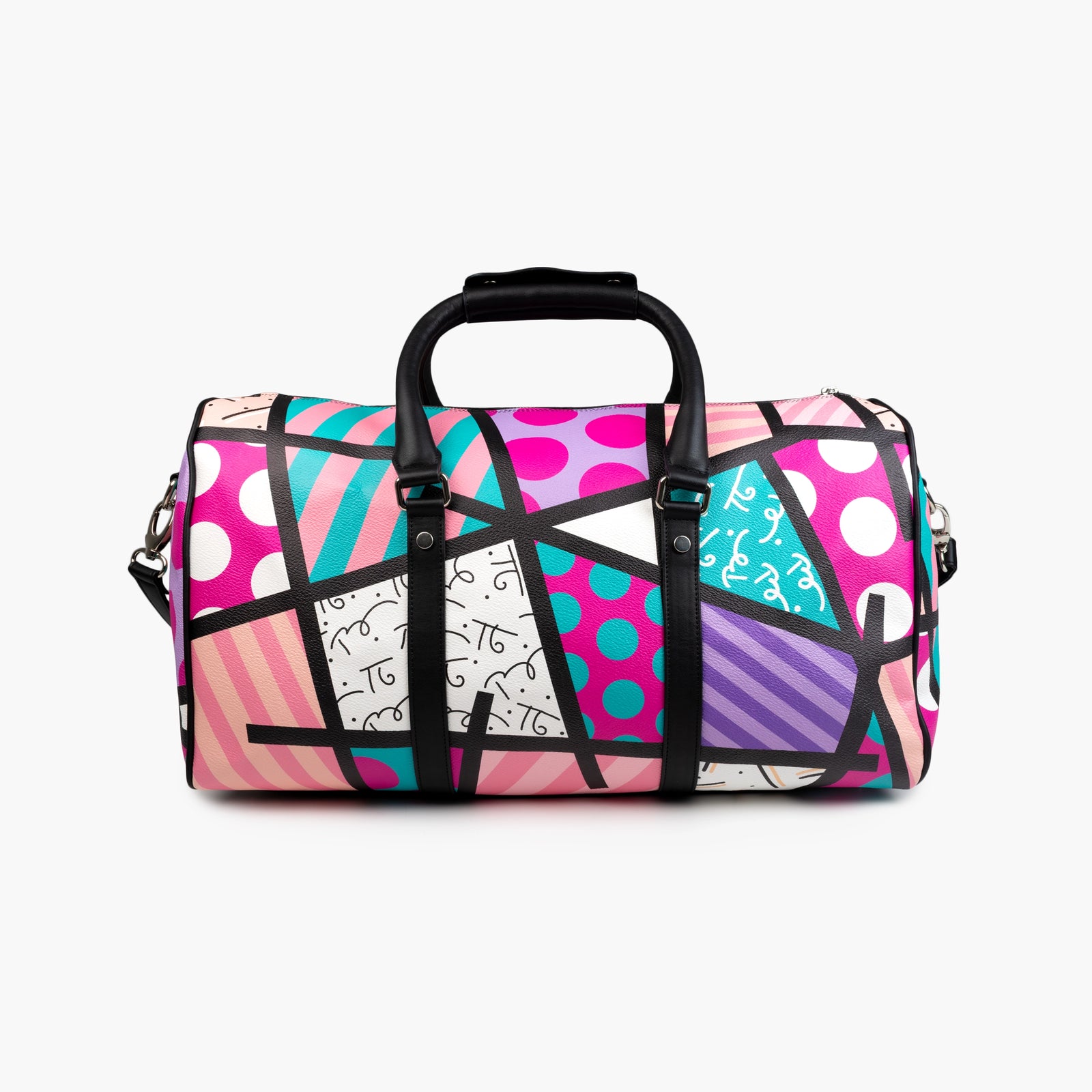 Pink & Teal Landscape Britto Duffle Bag