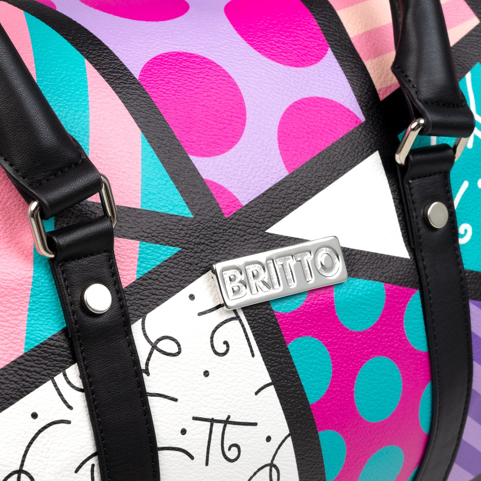 Pink & Teal Landscape Britto Duffle Bag
