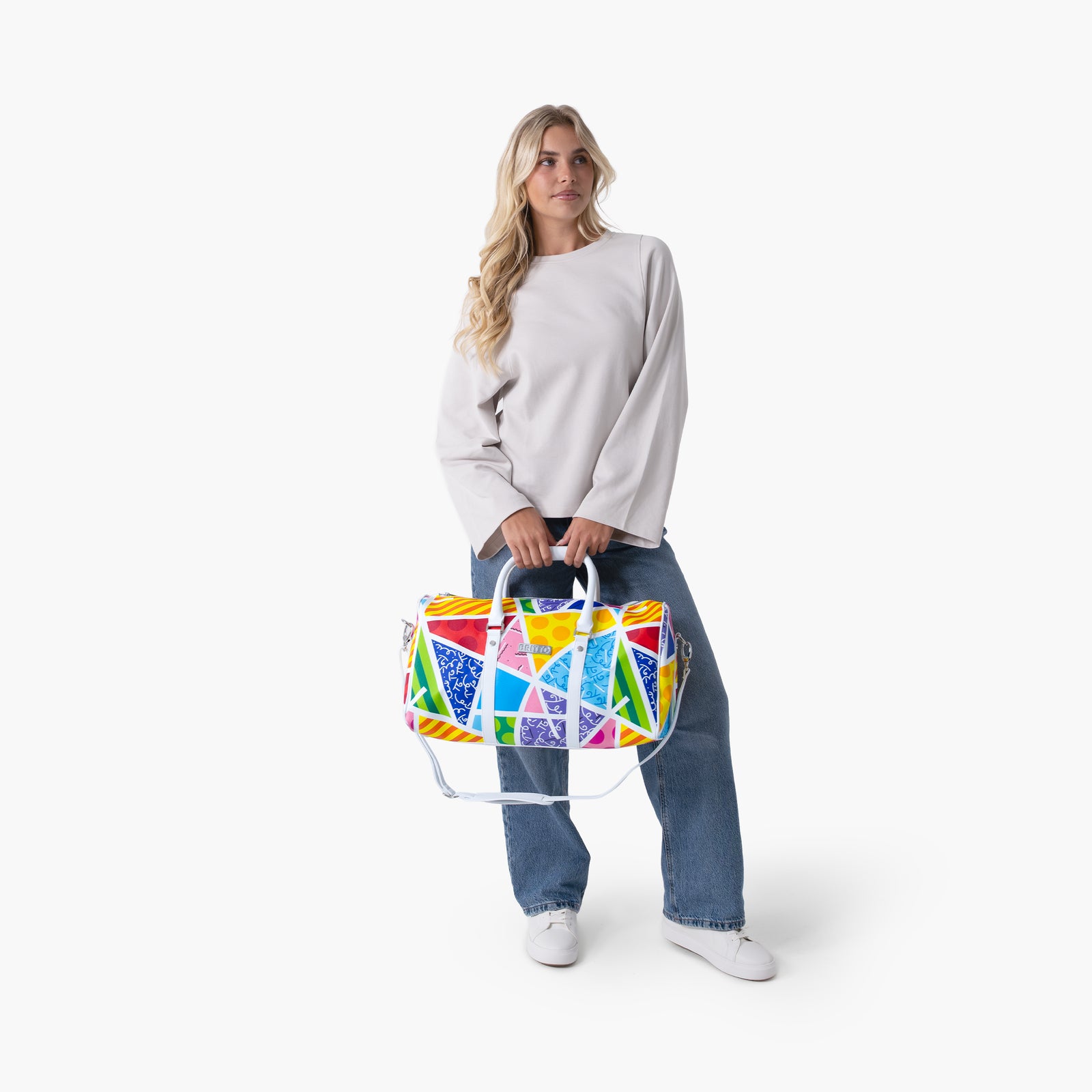 Baby Blue Landscape Britto Duffle Bag